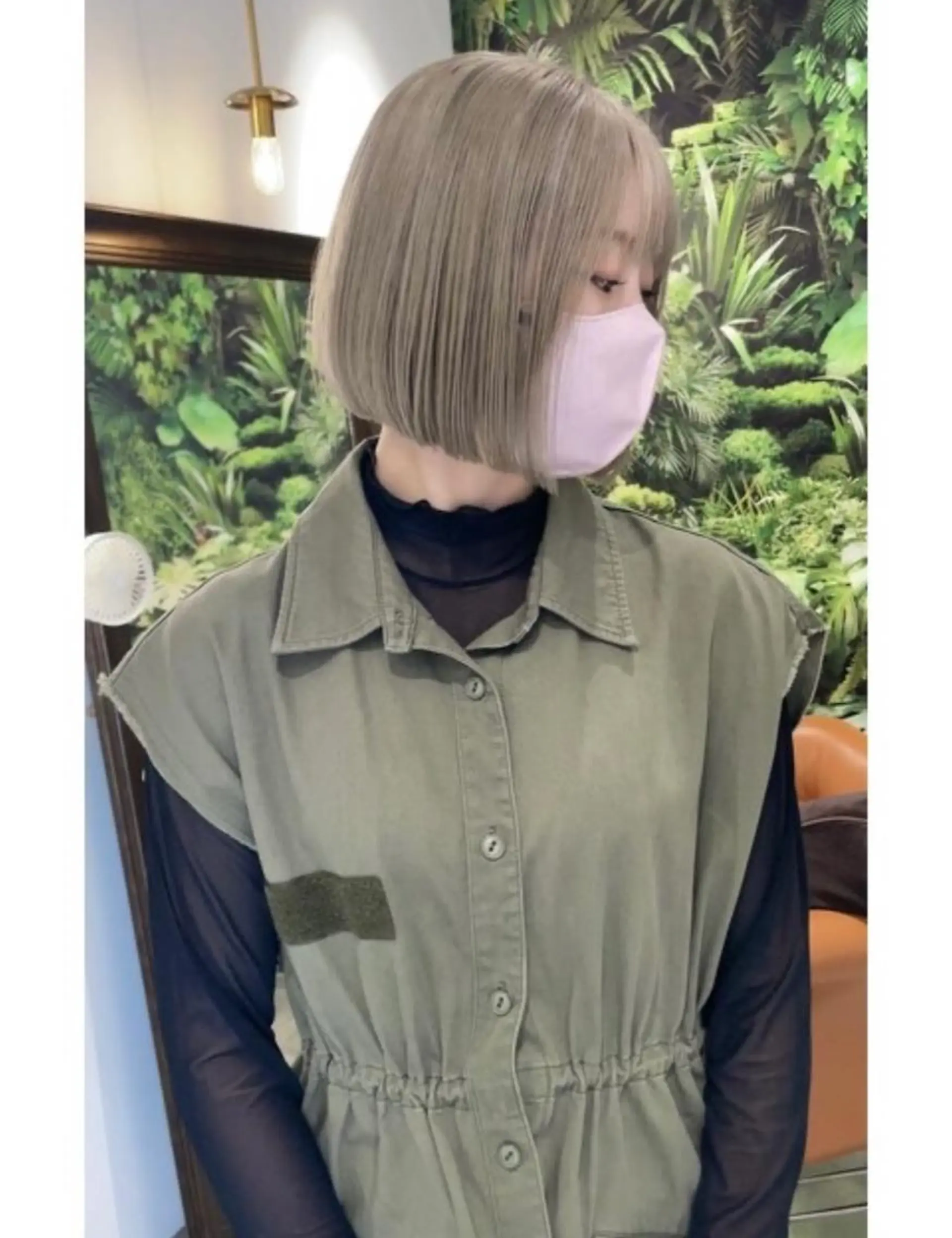 カラー ベージュカラー ダブルカラー ミルクティーベージュ L⭐︎s  kind所属・FEMMEAREA☆ Amiのヘアスタイル