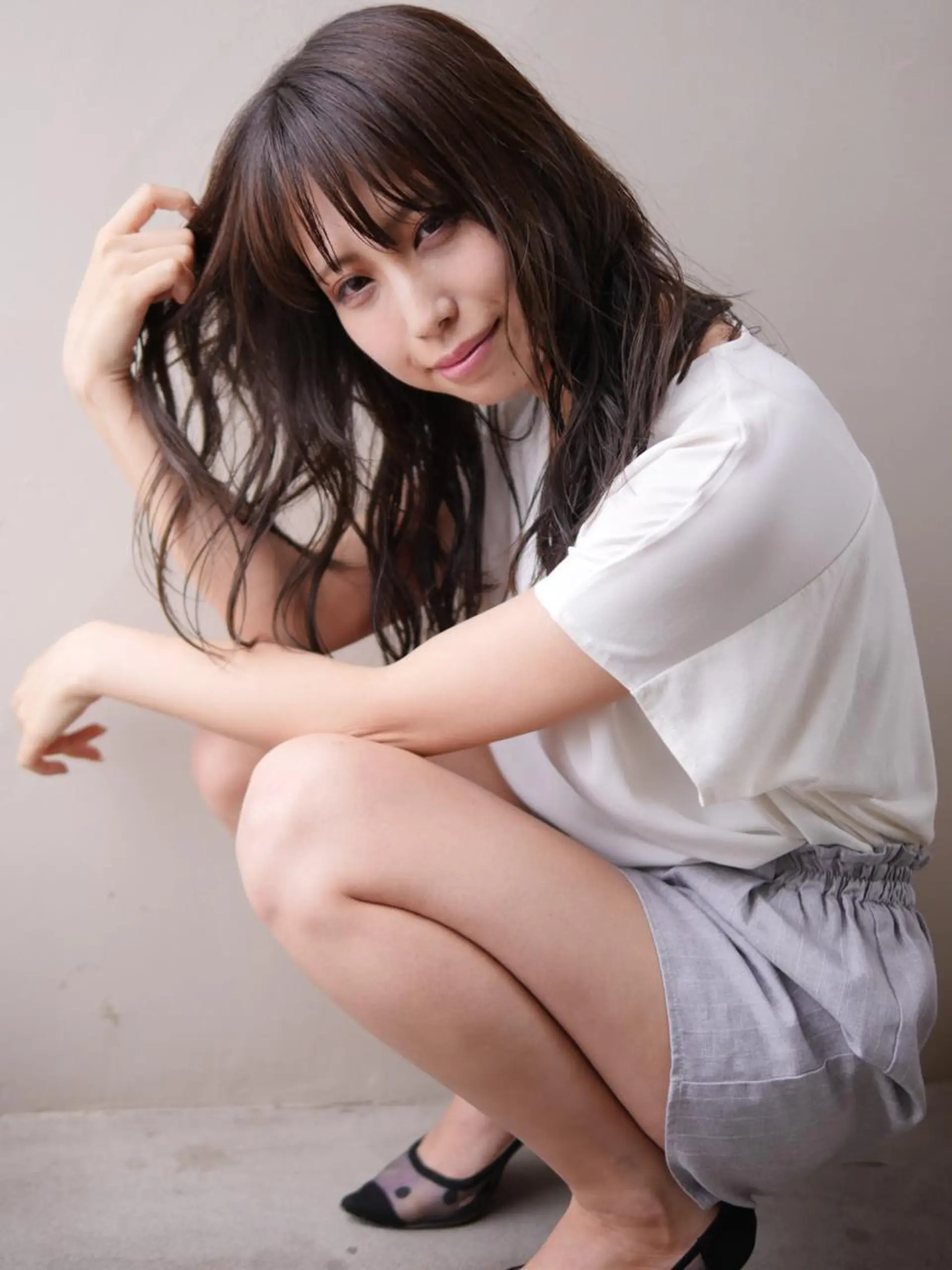 ミディアム カット ヘアカラー トリートメント 近野 浩隆のヘアスタイル