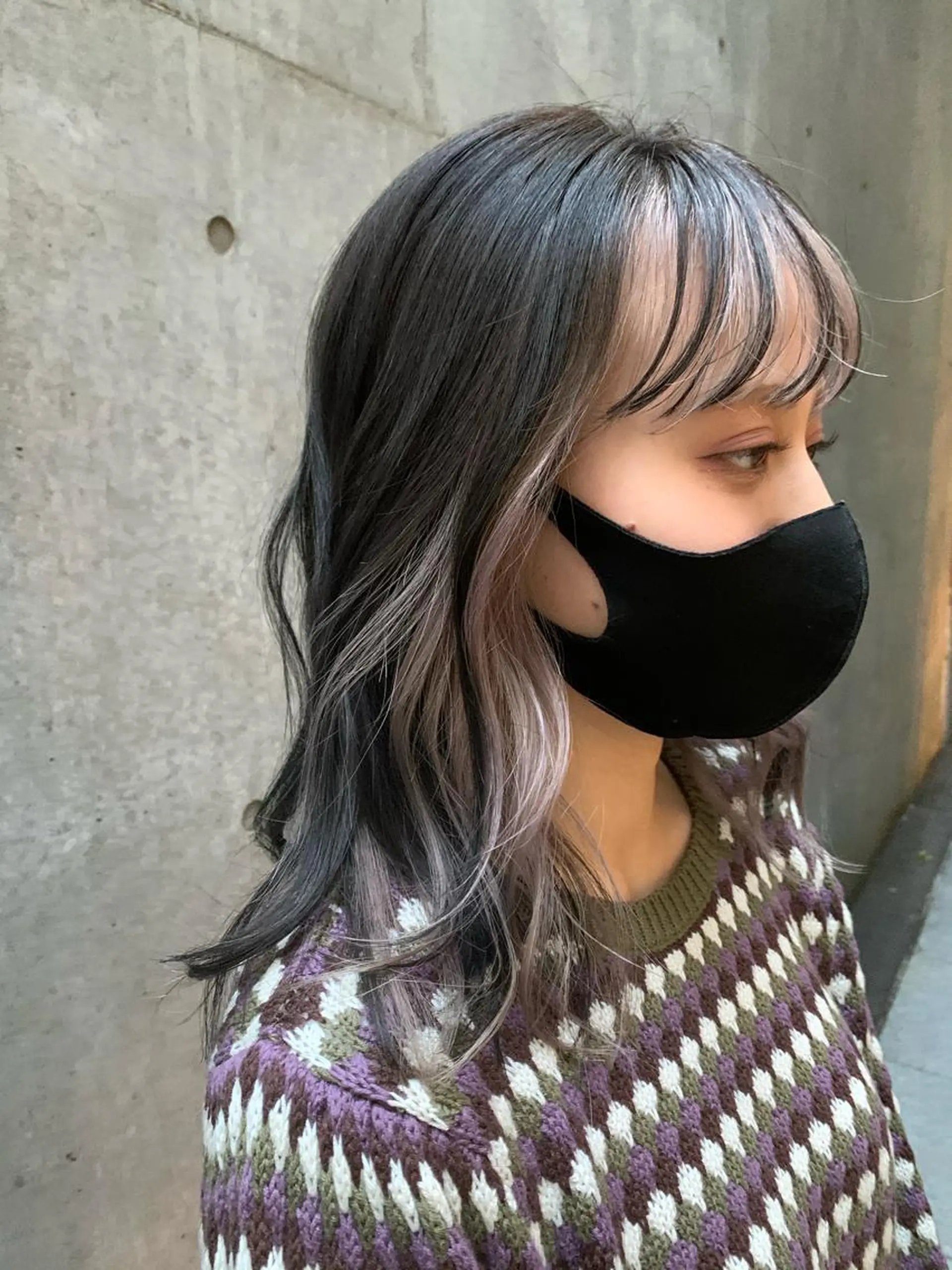 セミロング カラー カット ヘアカラー トリートメント ally hairsalon所属・Emi .のヘアスタイル