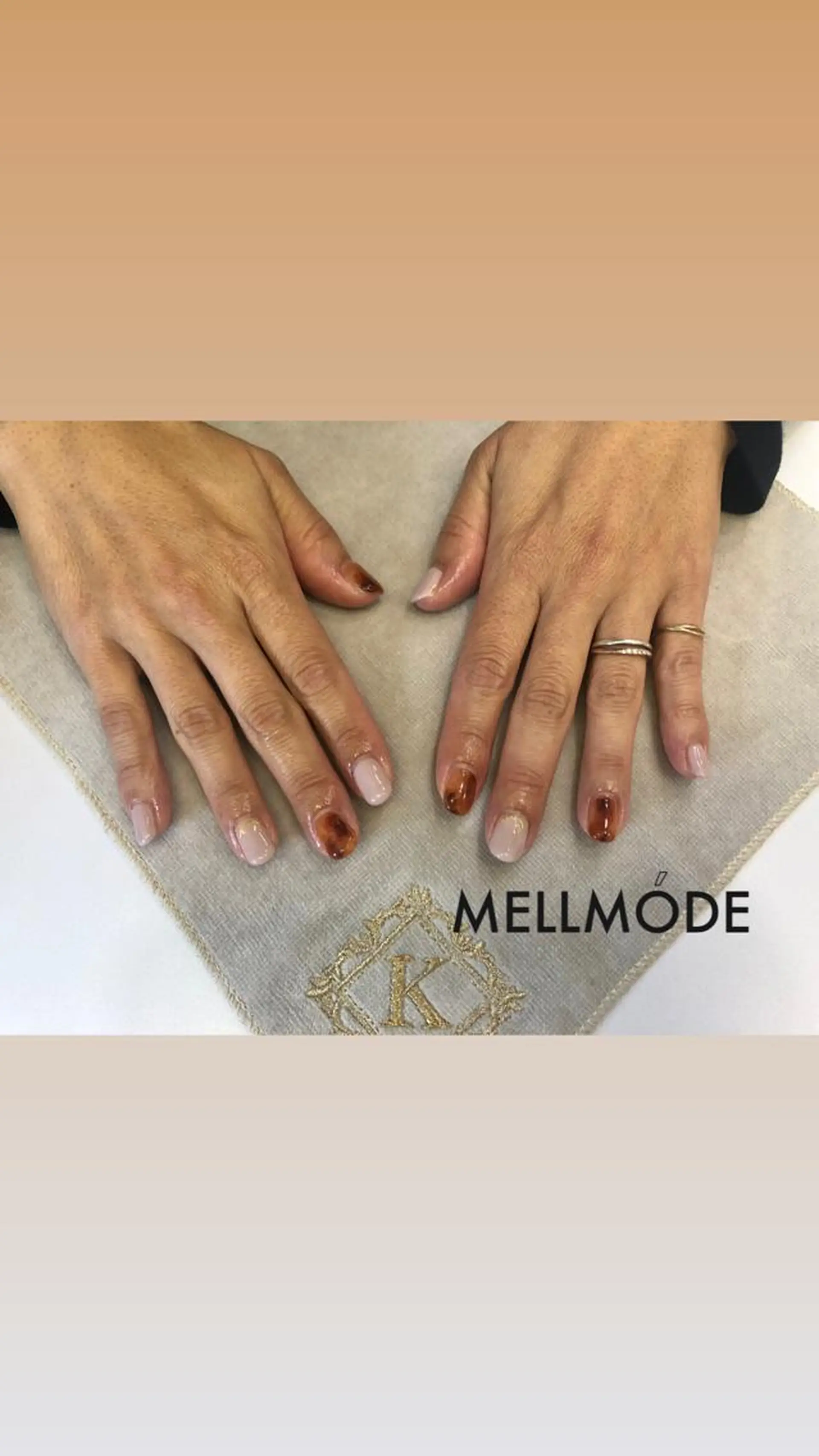 ネイル べっ甲ネイル MELLMODE所属・Nakano Kanaのネイルデザイン