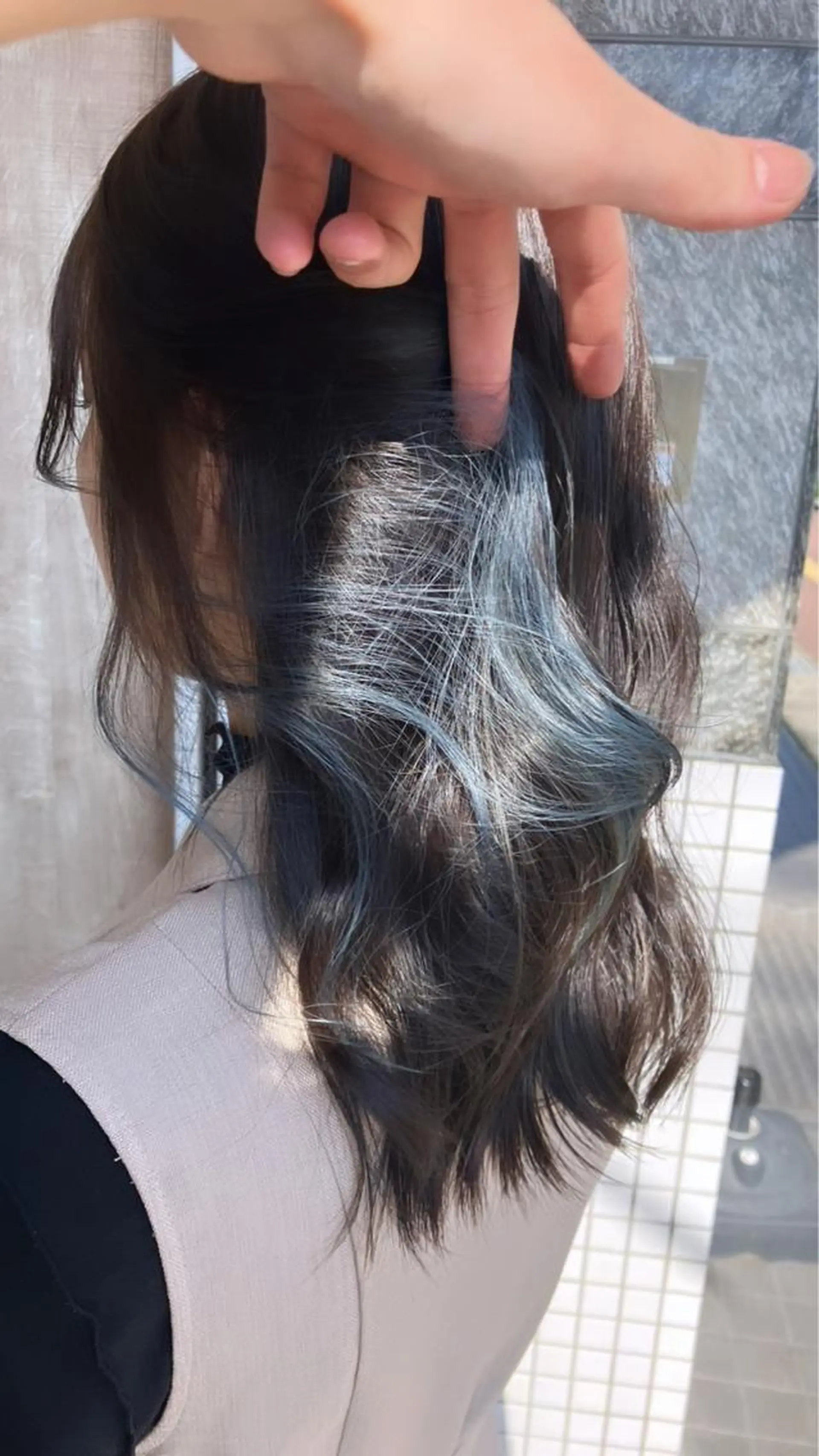 ミディアム _WHITE難波店[アンダーバーホワイト]所属・艶カラー/髪質改善 /韓国風/中村嘉秀のヘアスタイル