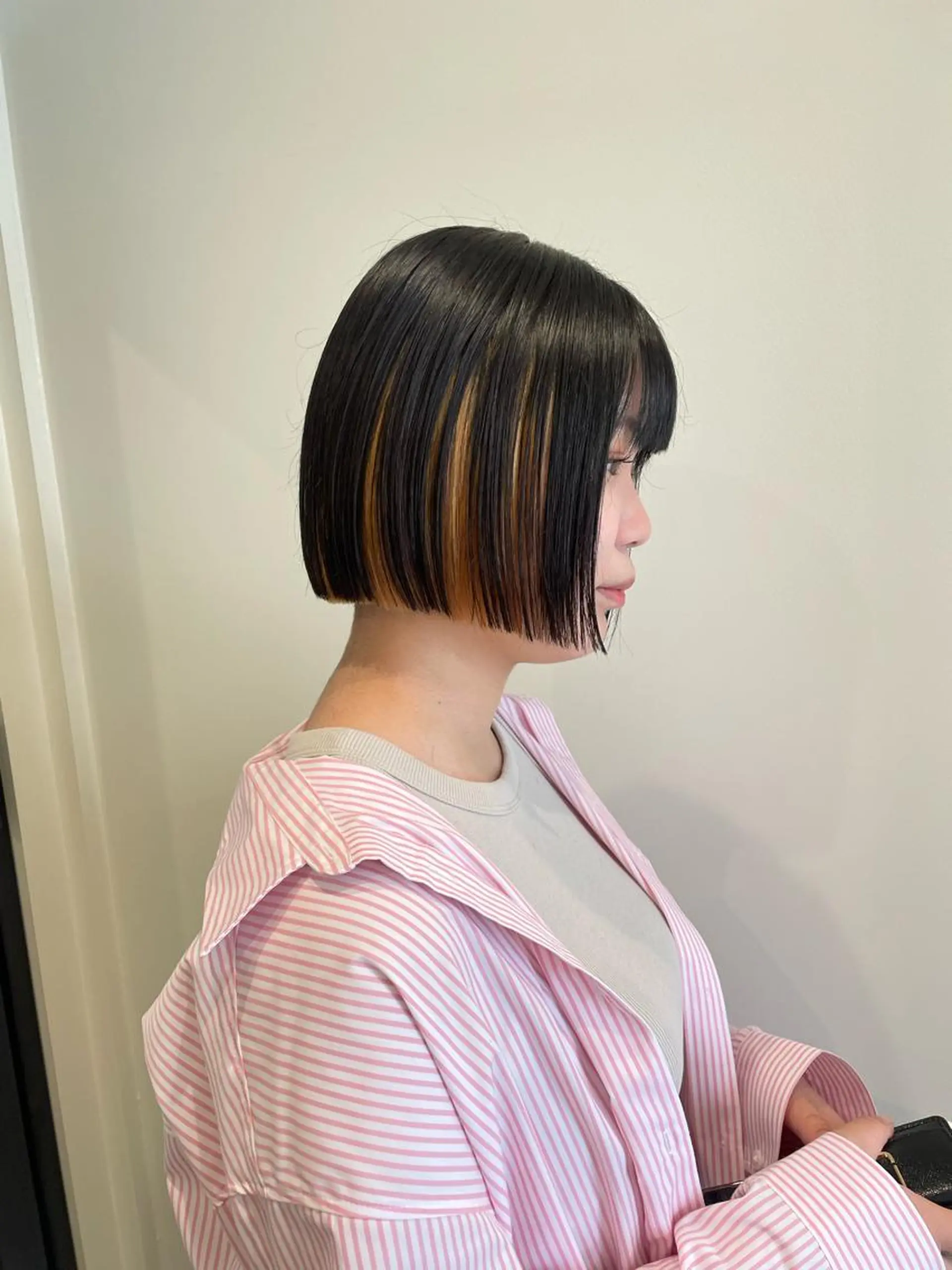 ミディアム ボブ 渋谷 留菜のヘアスタイル