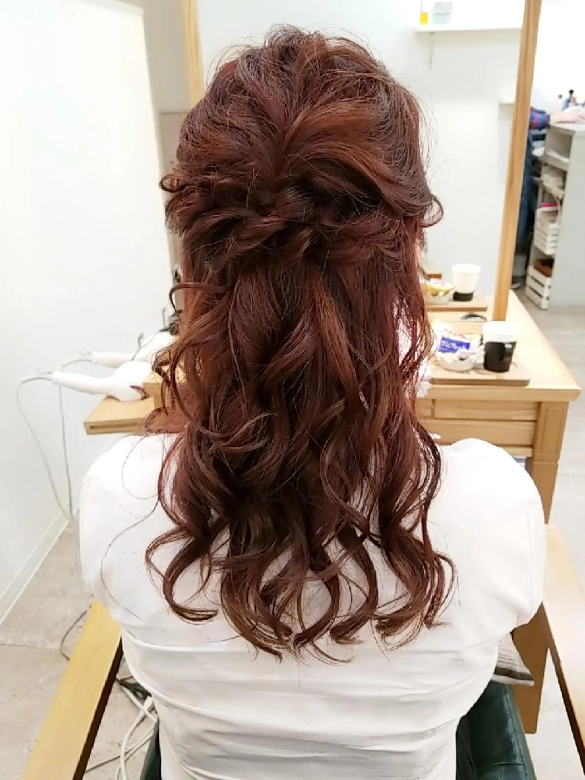 セミロング ヘアセット すずき えりのヘアスタイル