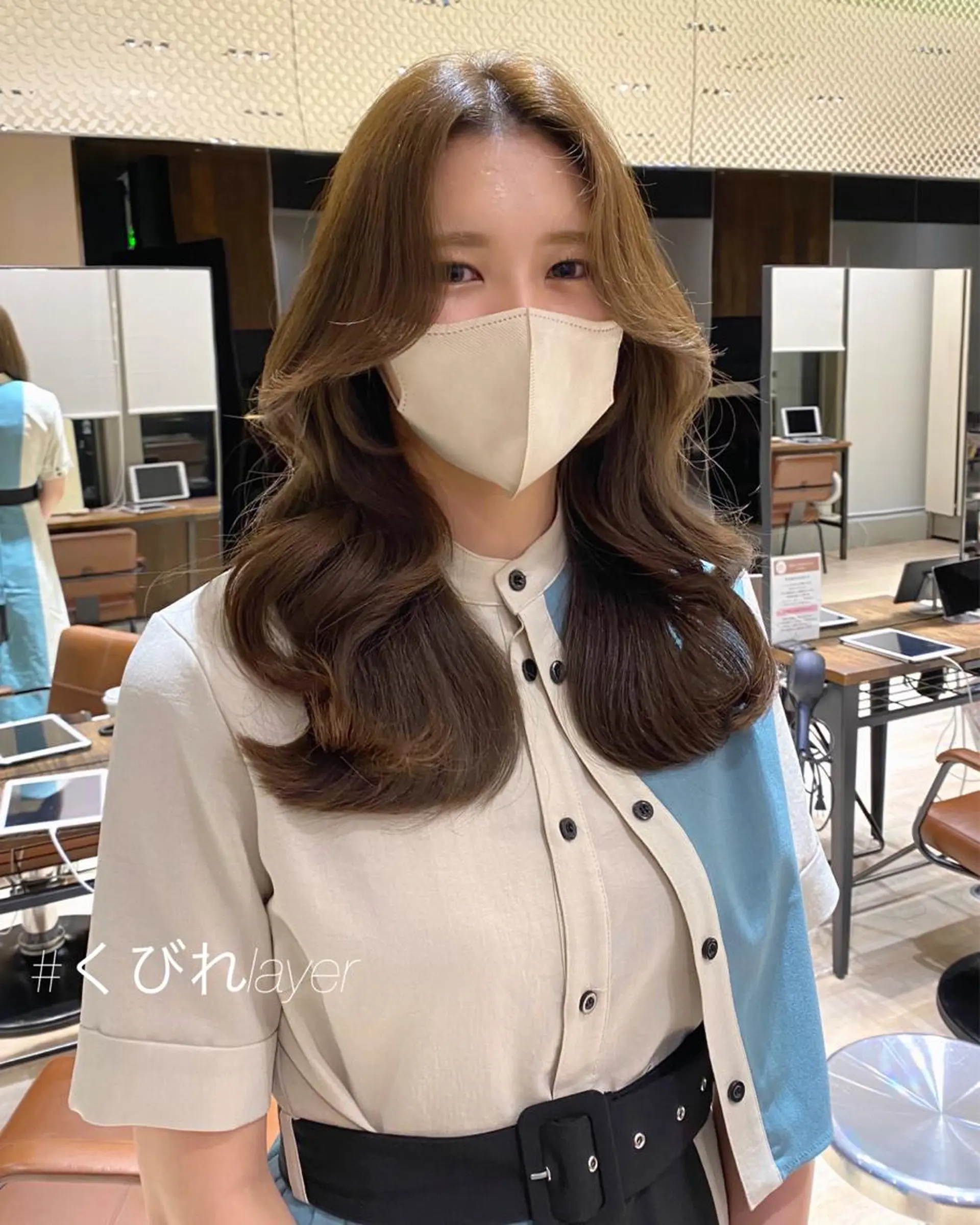 セミロング カラー レイヤー/顔周り /透明感🩶高橋大のヘアスタイル