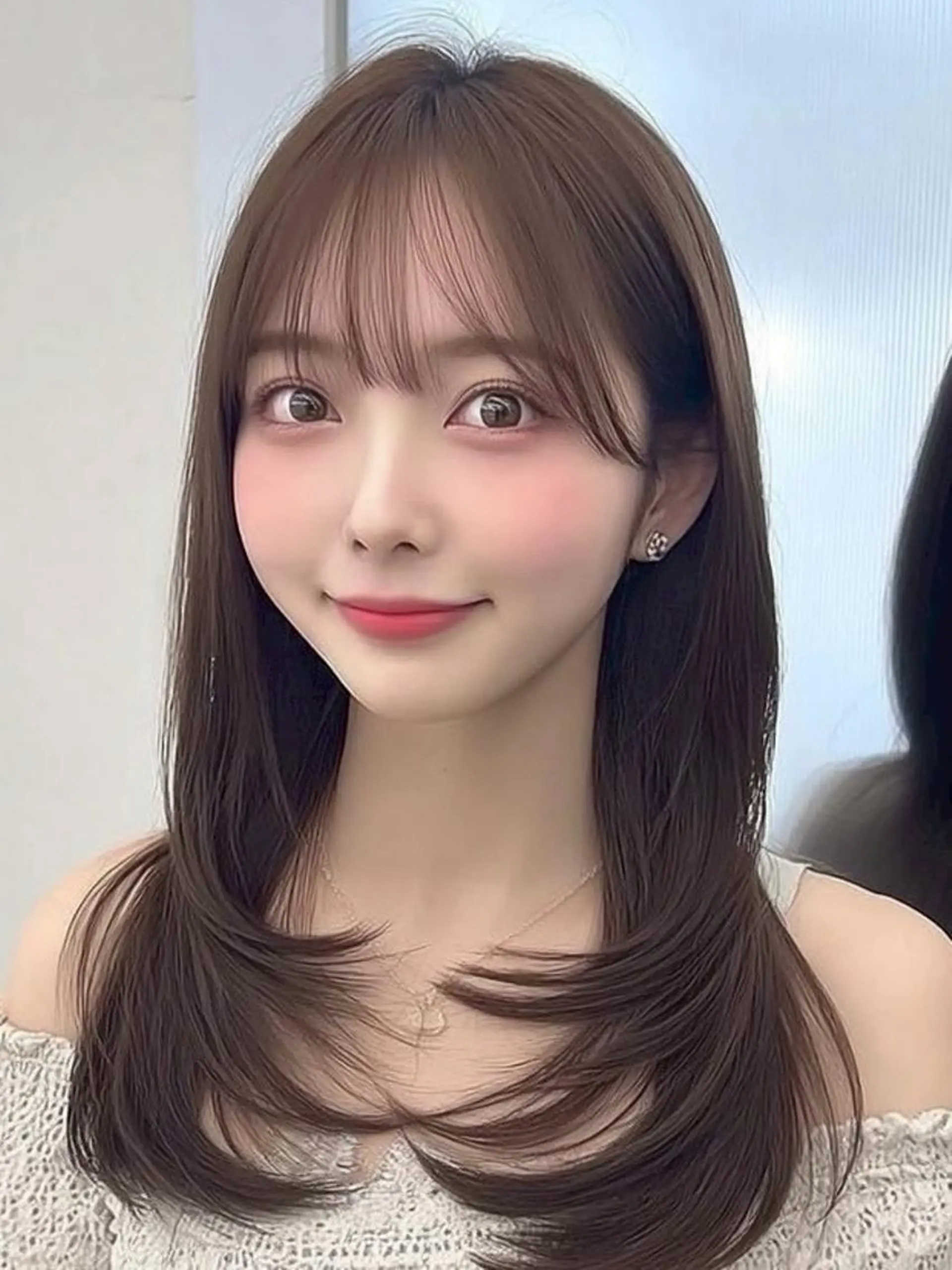 ロング ヘアアレンジ 髪質改善 韓国風ヘア レイヤーカット 似合わせカット シースルーバング カット ヘアカラー Ayumu🦊 /京都/西院のヘアスタイル