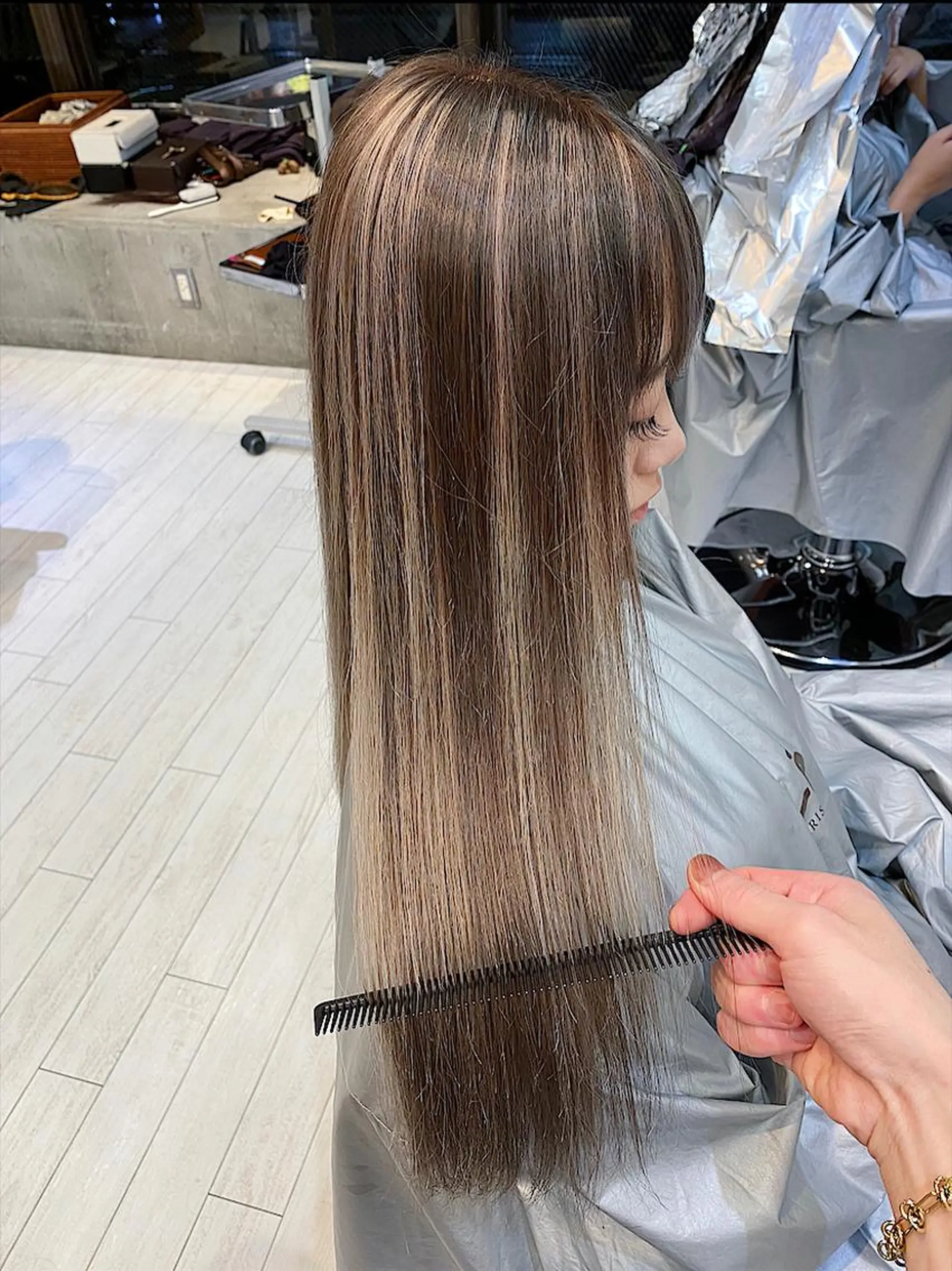 セミロング カラー カット ヘアカラー トリートメント Fbeauty所属・ブリーチ koheiのヘアスタイル