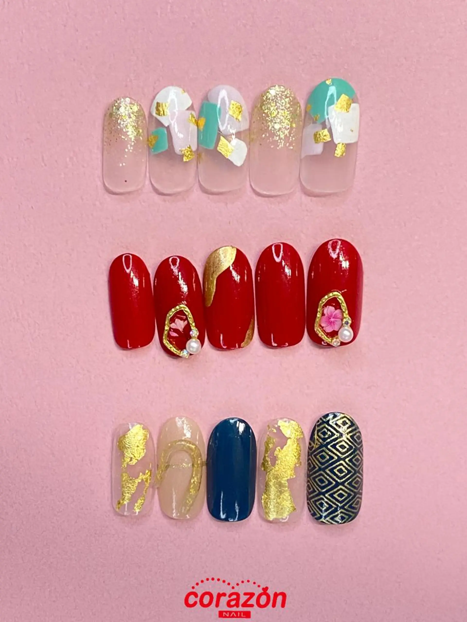 ネイル アートネイル 成人式 ジェルネイル シンプルネイル ハンドネイル ハンドケア corazon所属・ネイリスト aicoのネイルデザイン