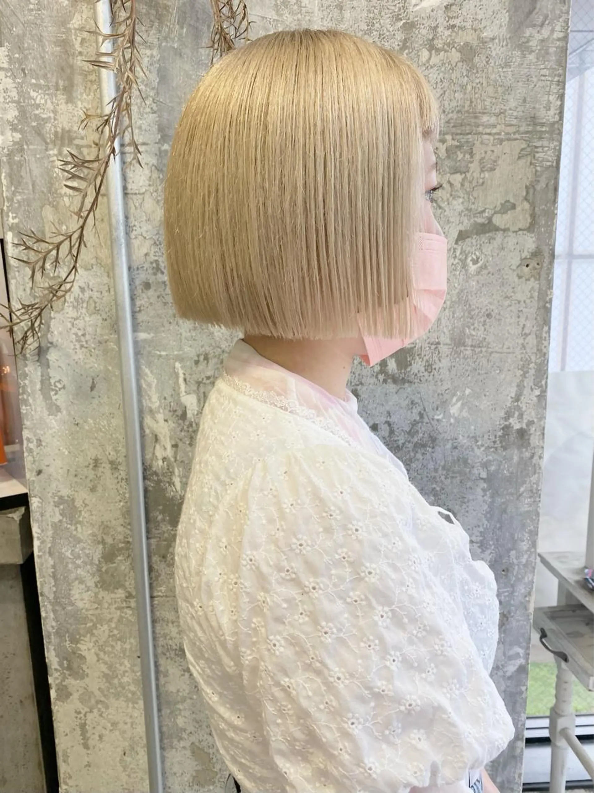 ミディアム カラー ベージュカラー ブリーチ ブロンド ブロンドベージュ ハイトーンカラー Piaコータロー ハイトーン&‪ボブのヘアスタイル