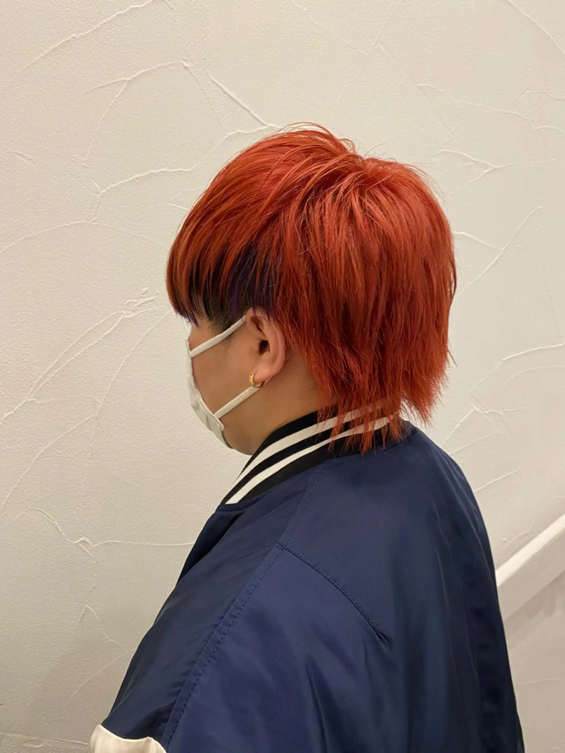 ショート カラー メンズ オレンジ Ash中目黒店 榊間茜のヘアスタイル