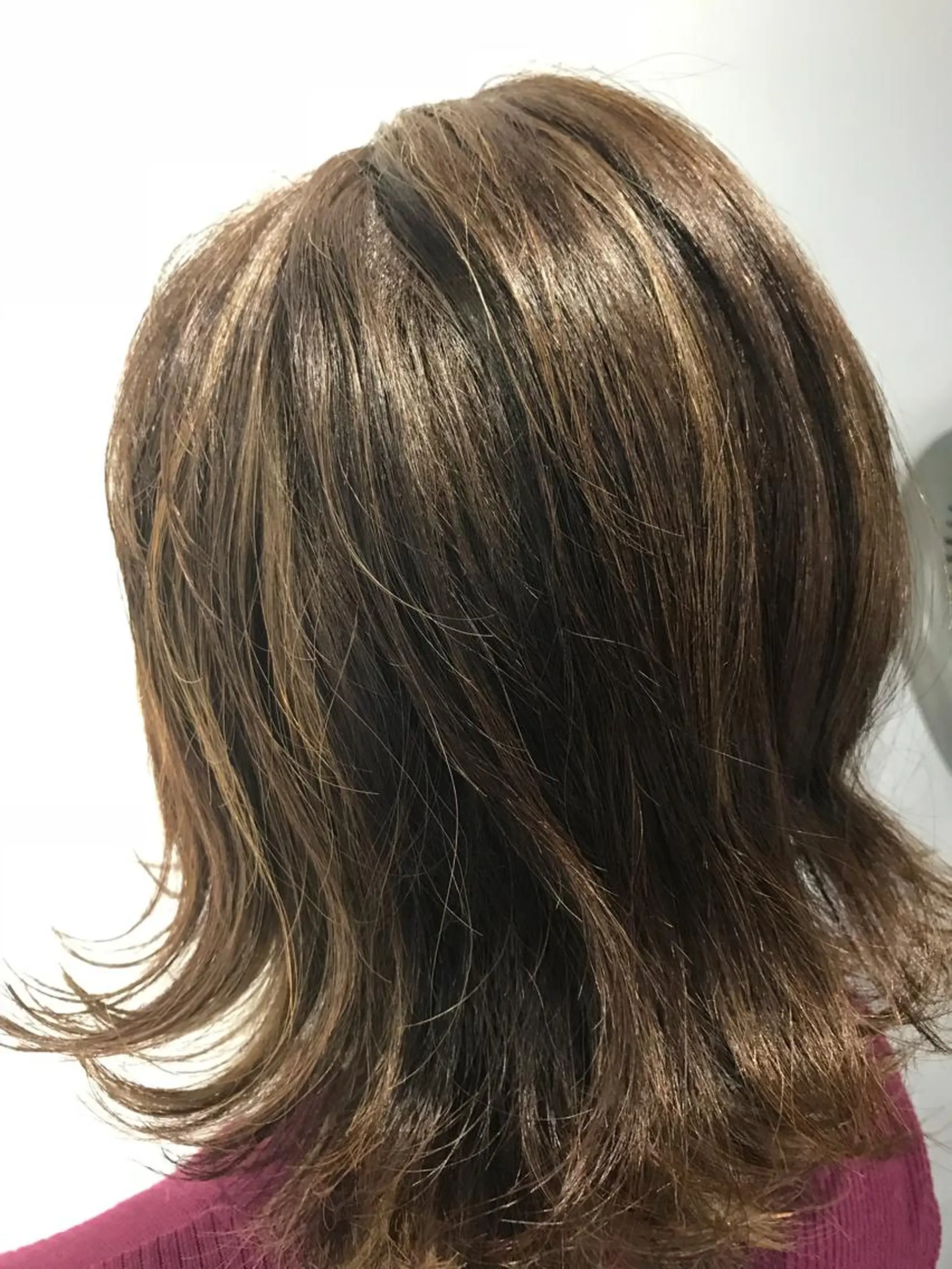 セミロング ハイライト EARTH 志木店のヘアスタイル