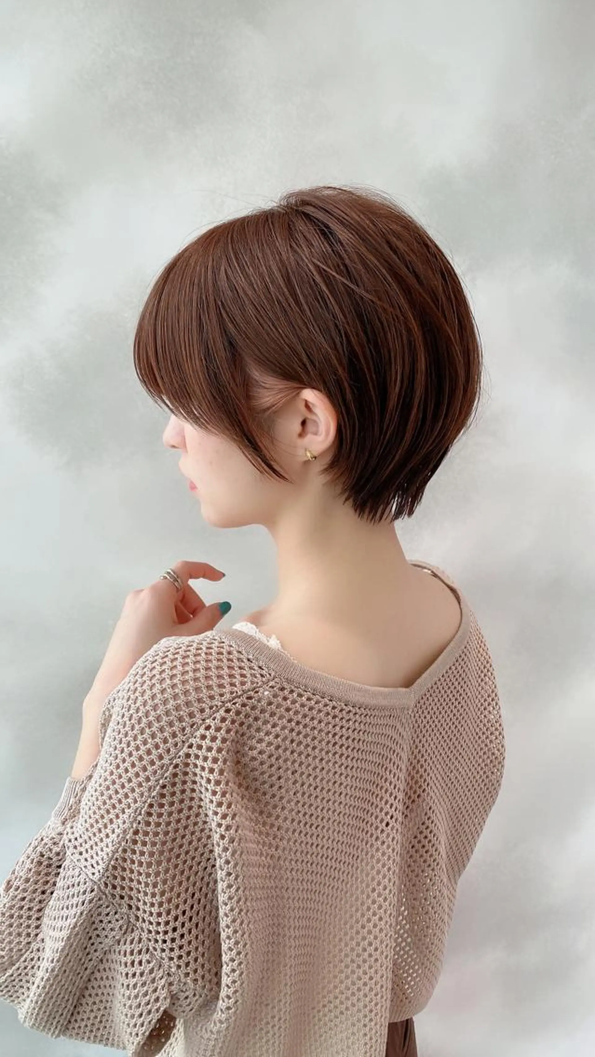 ショート 切りっぱなしボブ ショートボブ ハンサムショート 丸みショート アッシュ カット ヘアカラー トリートメント ショート、ボブの神✨ 峯朋也✂︎✨のヘアスタイル