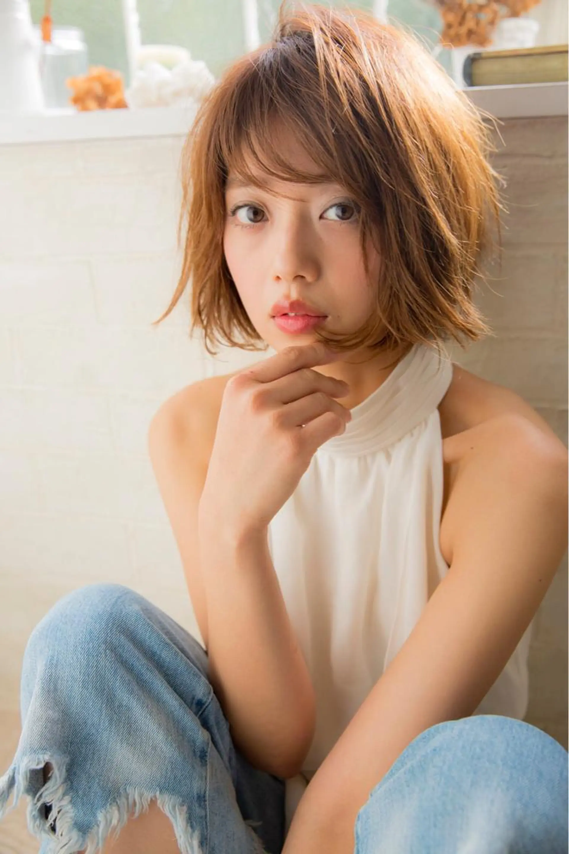 ショート ショートヘア カット ヘアカラー パーマ トリートメント ヘッドスパ ヤスノ リョウのヘアスタイル