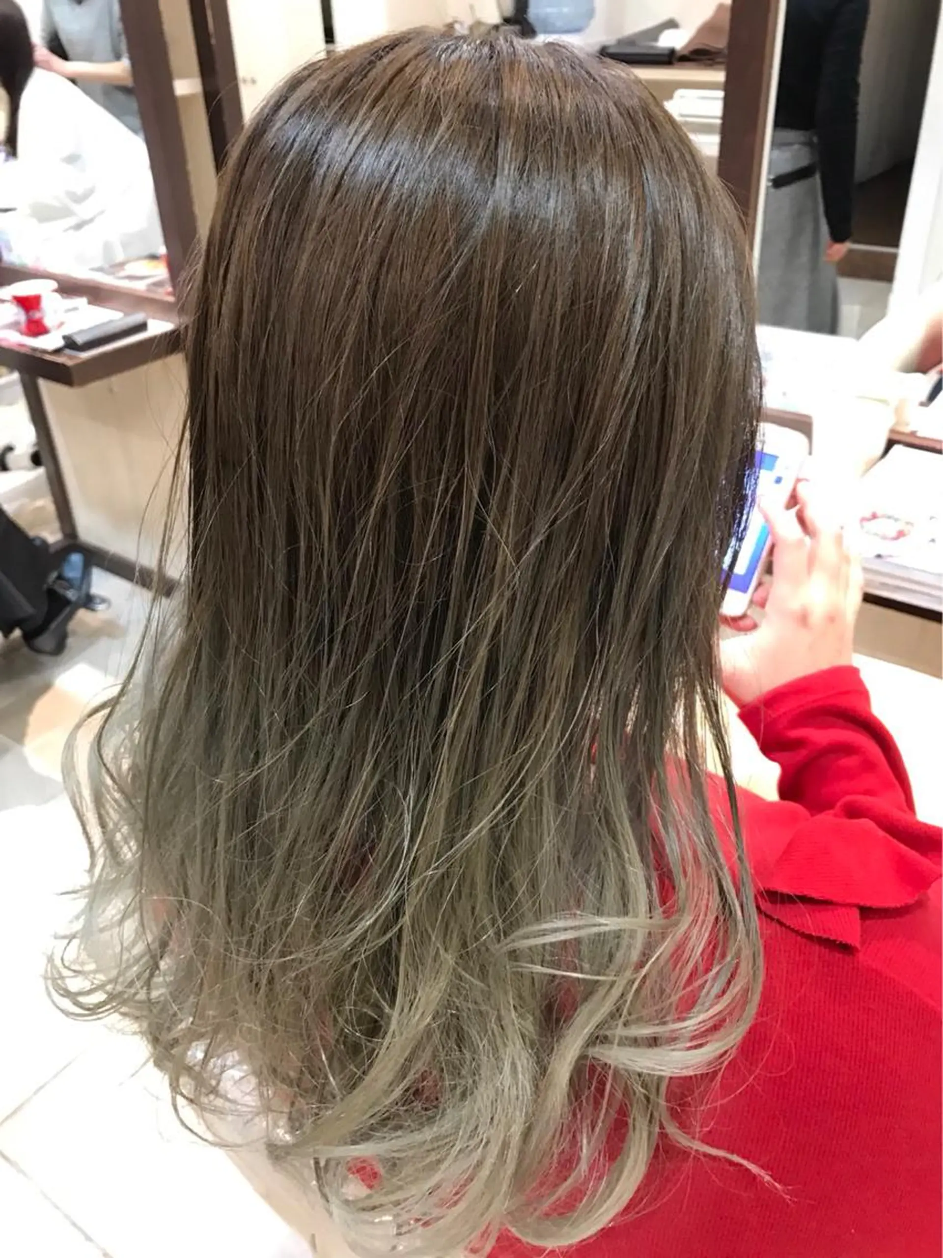 セミロング カラー ヘアカラー 美髪矯正/髪質改善 /ヨナミネのヘアスタイル