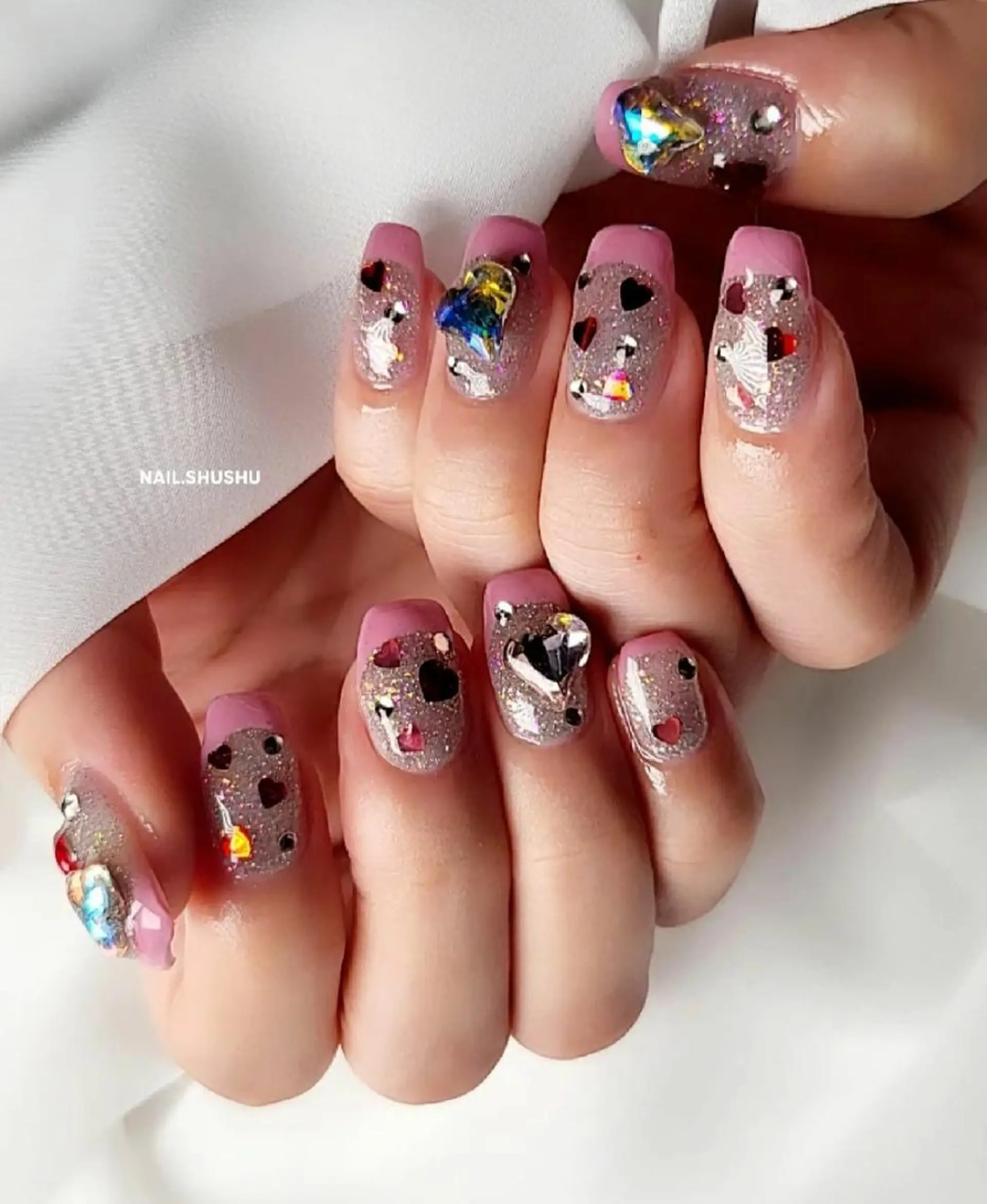 ネイル 持ち込み ニュアンスネイル ワンカラーネイル シンプルネイル 春ネイル 3dパーツ/流行り 👧shushu❤️のネイルデザイン