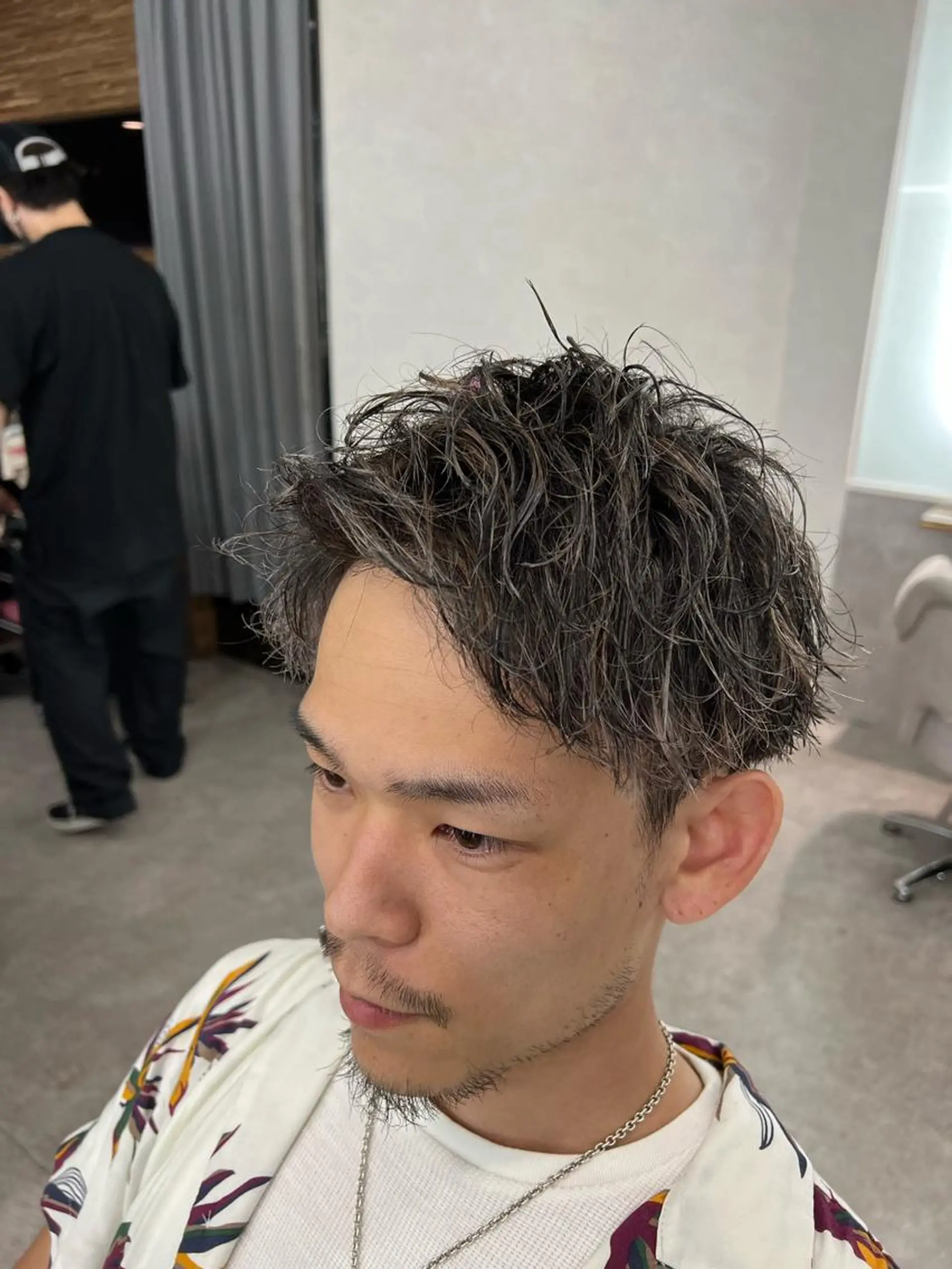 ショート パーマ Lond luce心斎橋所属・🍀小川大輔🍀 ボブ/ブリーチ🥇のヘアスタイル