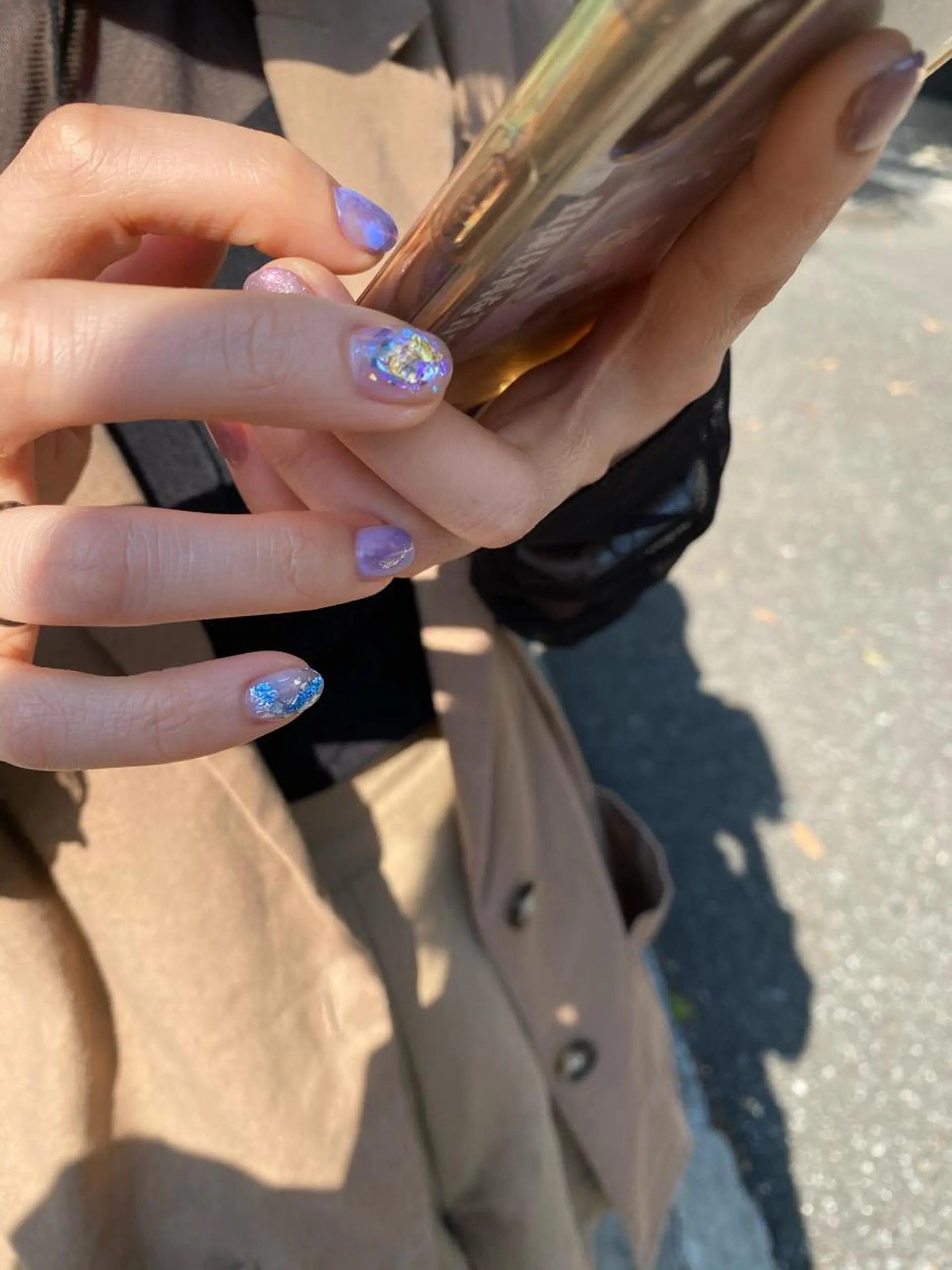 ネイル クリアネイル キラキラネイル 🌼大西洋子 laughl🌼のネイルデザイン