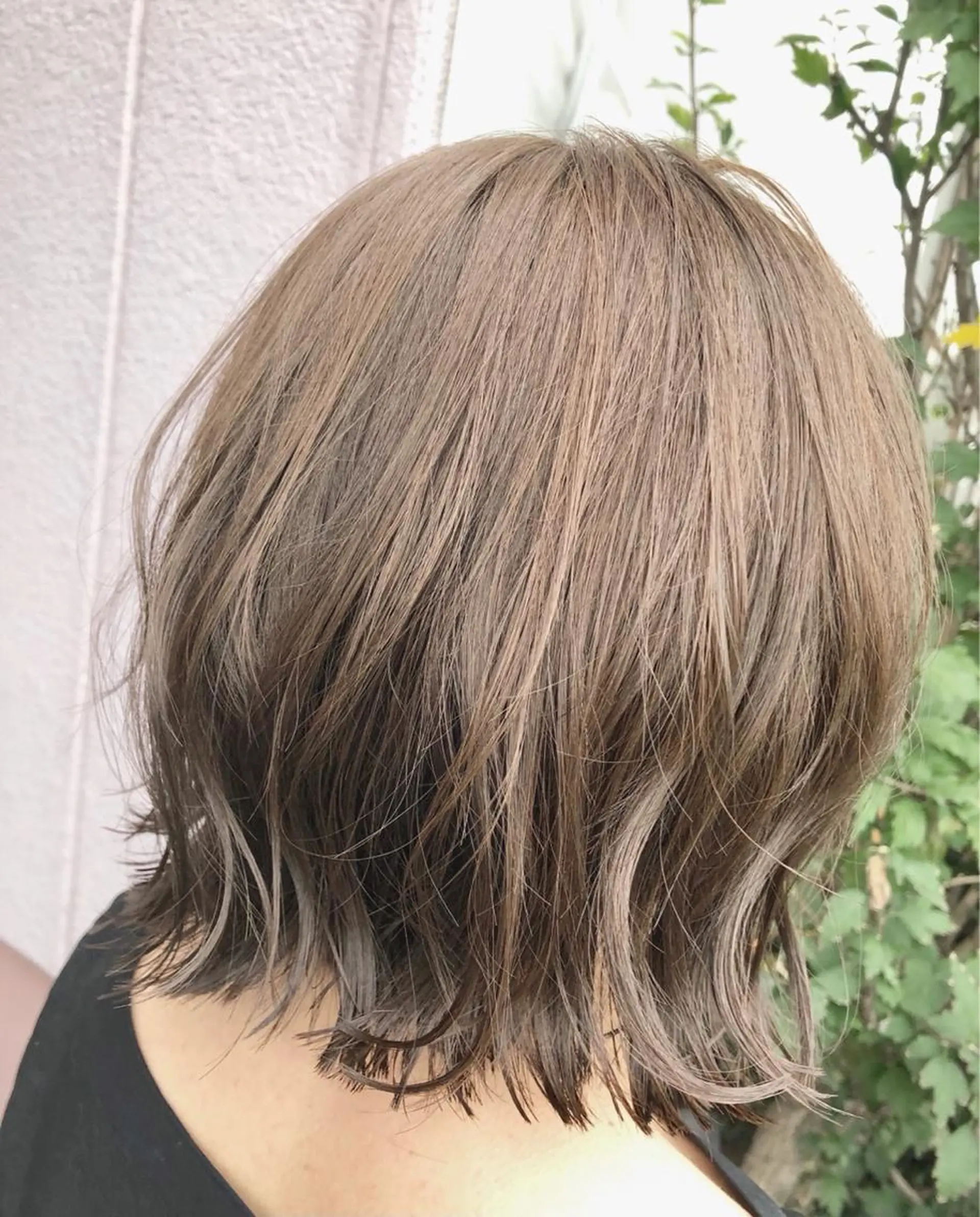 ミディアム カラー 切りっぱなしボブ ボブ カット ヘアカラー トリートメント freedom  下中野店所属・🫧🕊️かたやま さきこ🕊️🫧のヘアスタイル