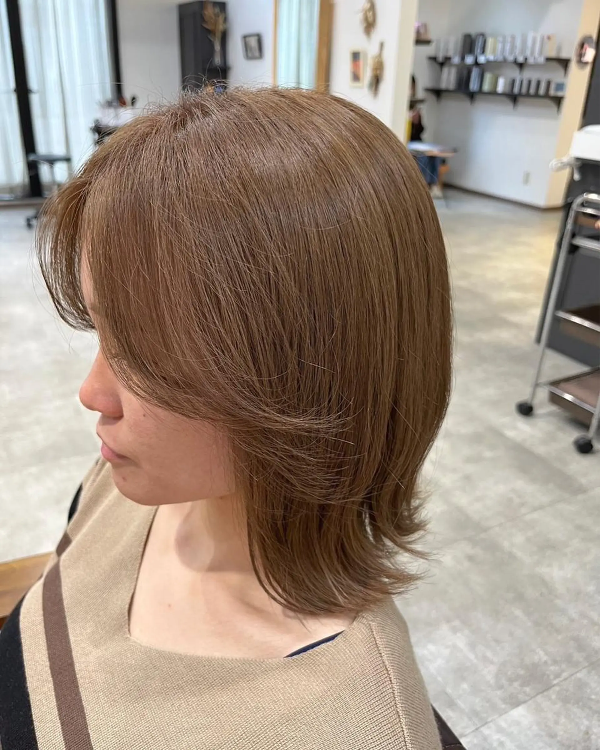 ミディアム ヘアカラー 木村 真知子のヘアスタイル