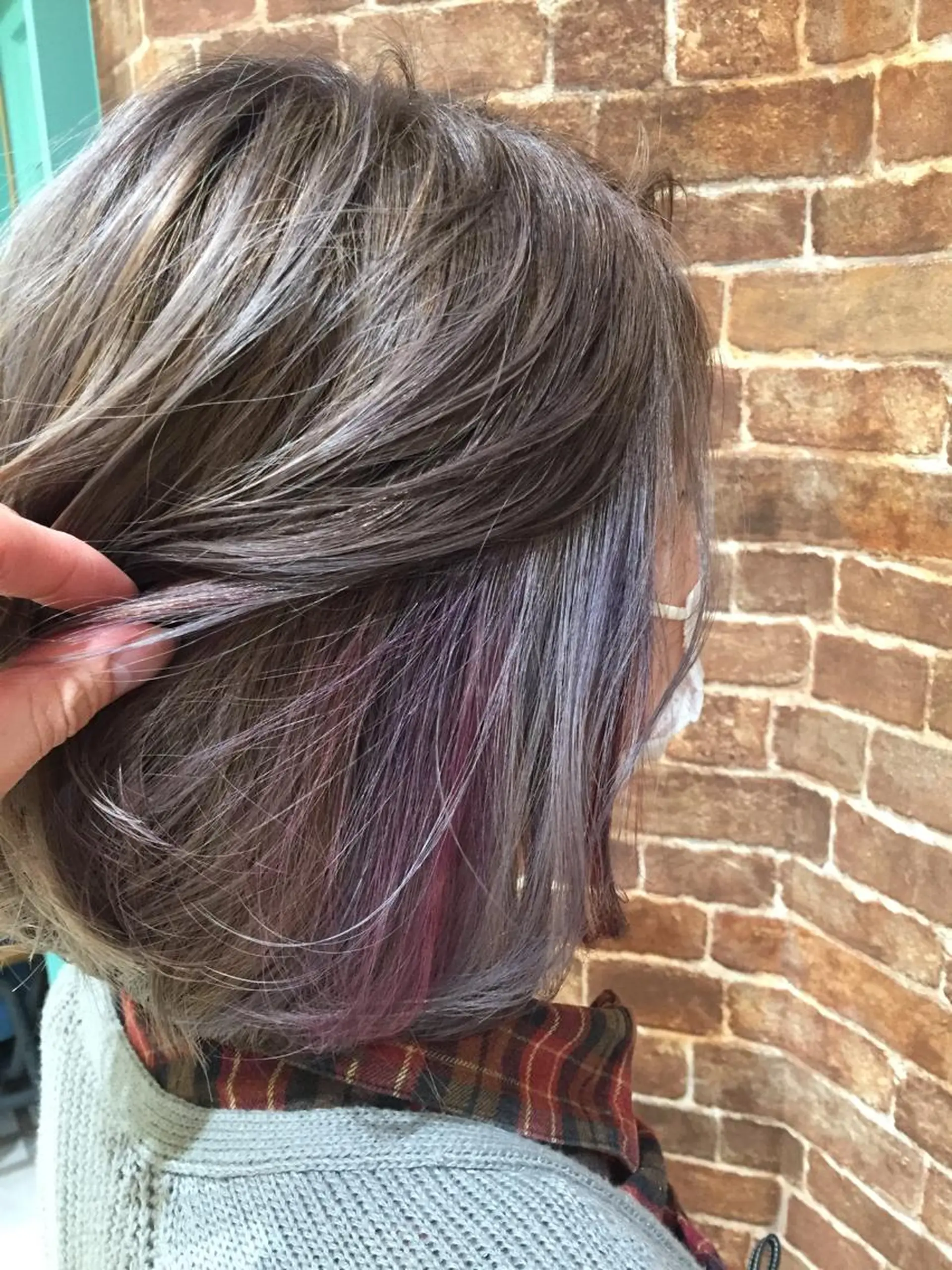 ショート カラー インナーカラー 松本 明日可のヘアスタイル