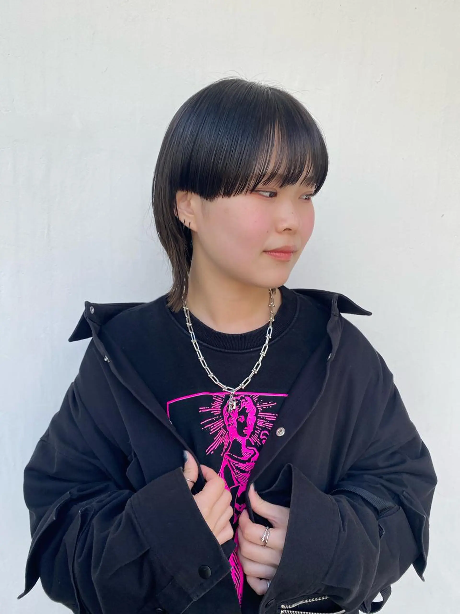 ショート カット トリートメント パーマ、髪質改善 菊地美月のヘアスタイル