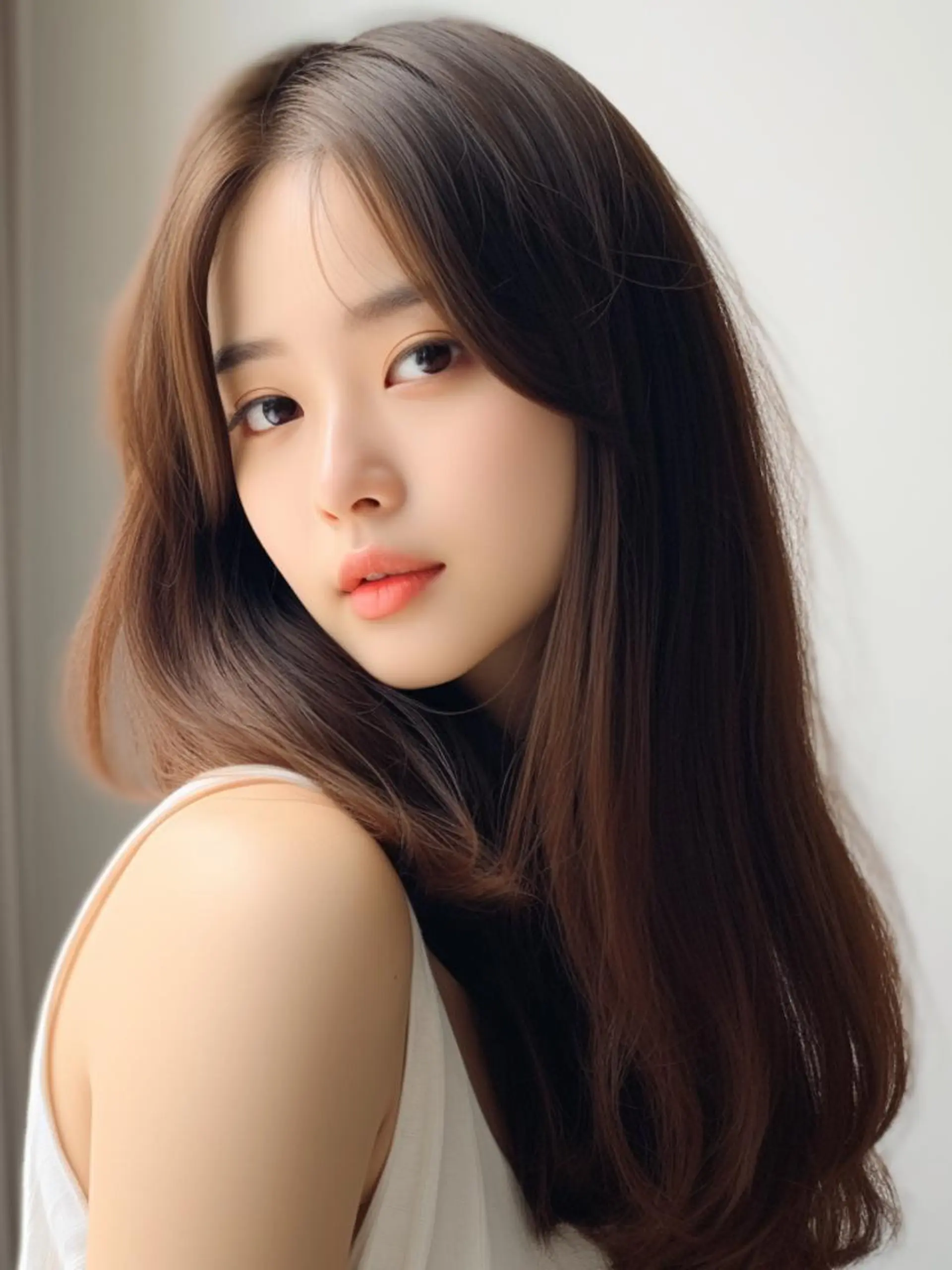 セミロング カラー Lehm所属・表参道/さあ や/大人ナチュラルのヘアスタイル