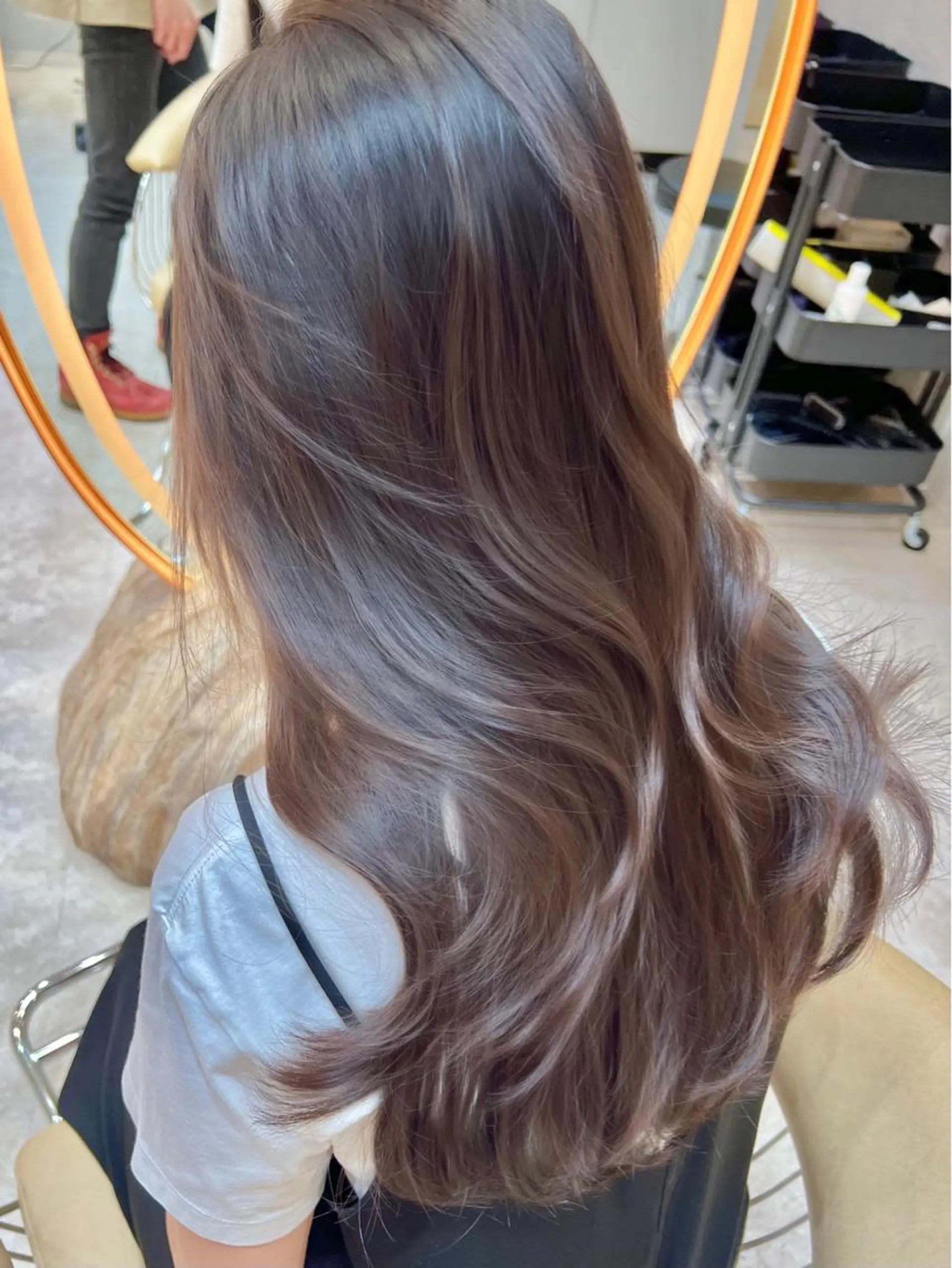 ロング カラー カット ヘアカラー トリートメント レイヤーカット/ 顔周り 五島巨幹のヘアスタイル