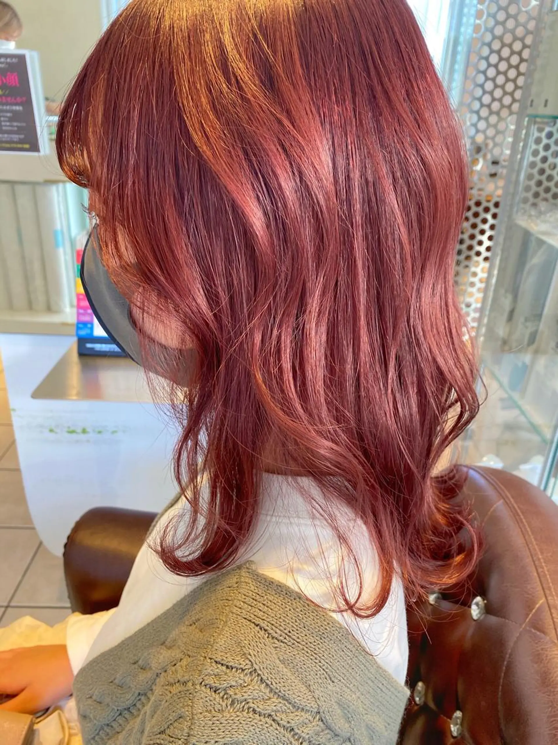 セミロング カラー ブリーチ 透明感カラー force  hair所属・🫧富田 苑実🫧のヘアスタイル