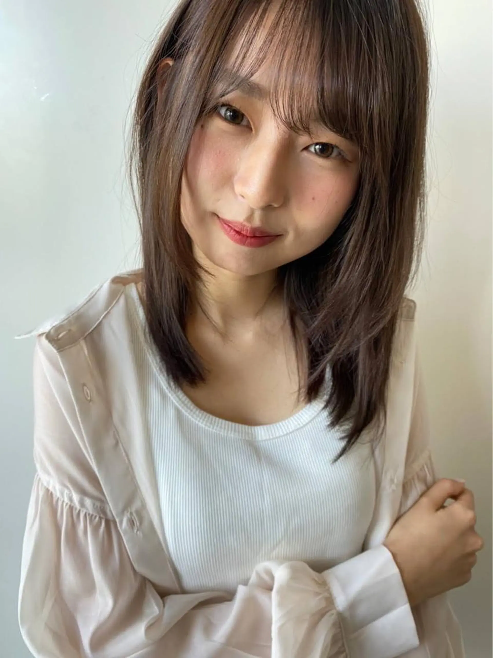 カラー 韓国風レイヤー ∕ 大隣 里桜のヘアスタイル