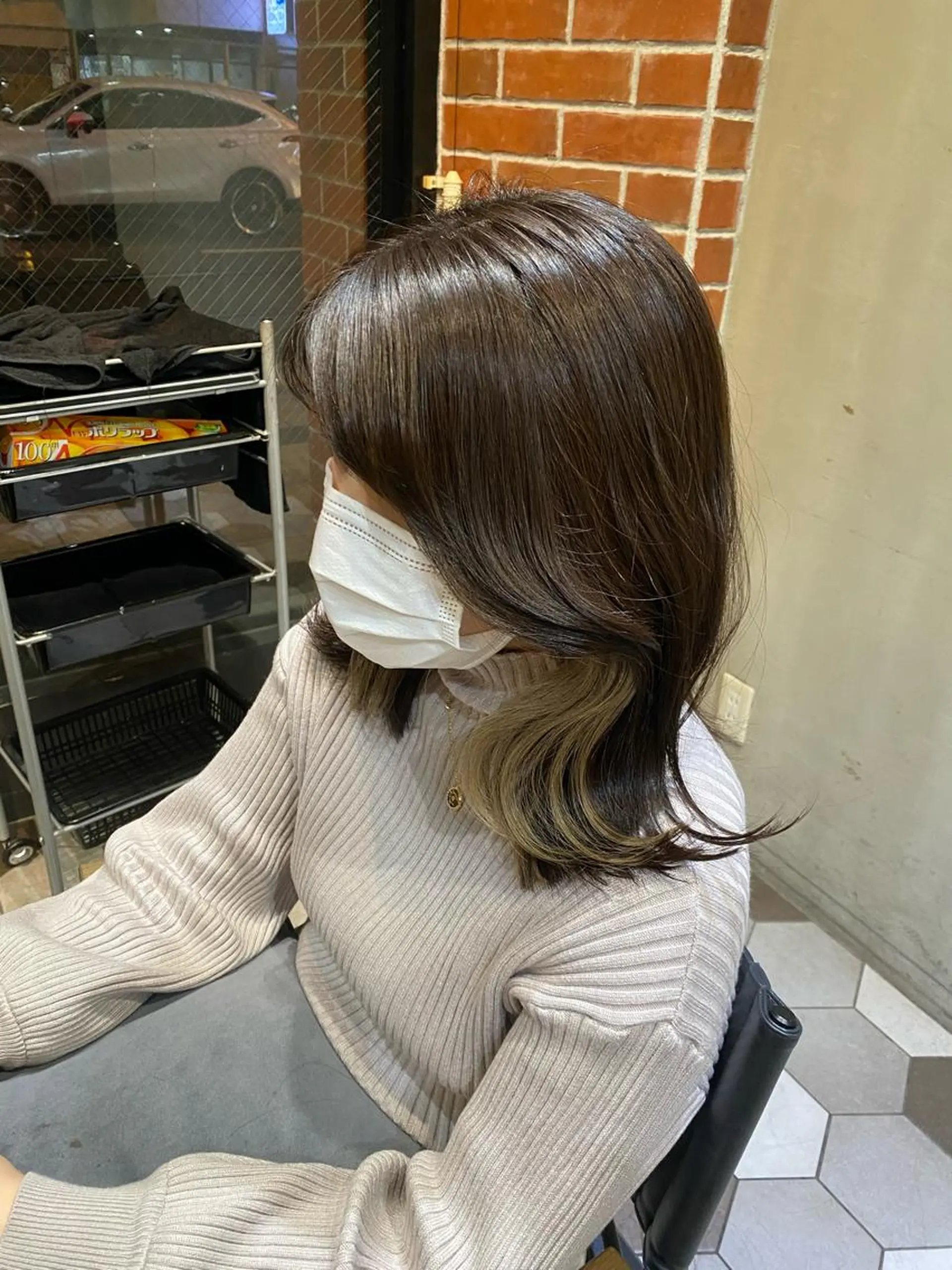 ミディアム 髪質改善韓国レイヤー SHIORI🦋のヘアスタイル