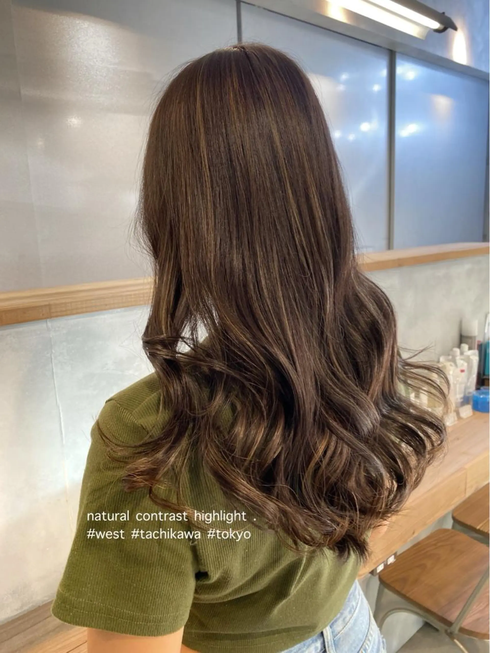 ロング カラー ベージュカラー ブラウンカラー ハイライトカラー ハイライト 学生 竹嶌 健吾のヘアスタイル