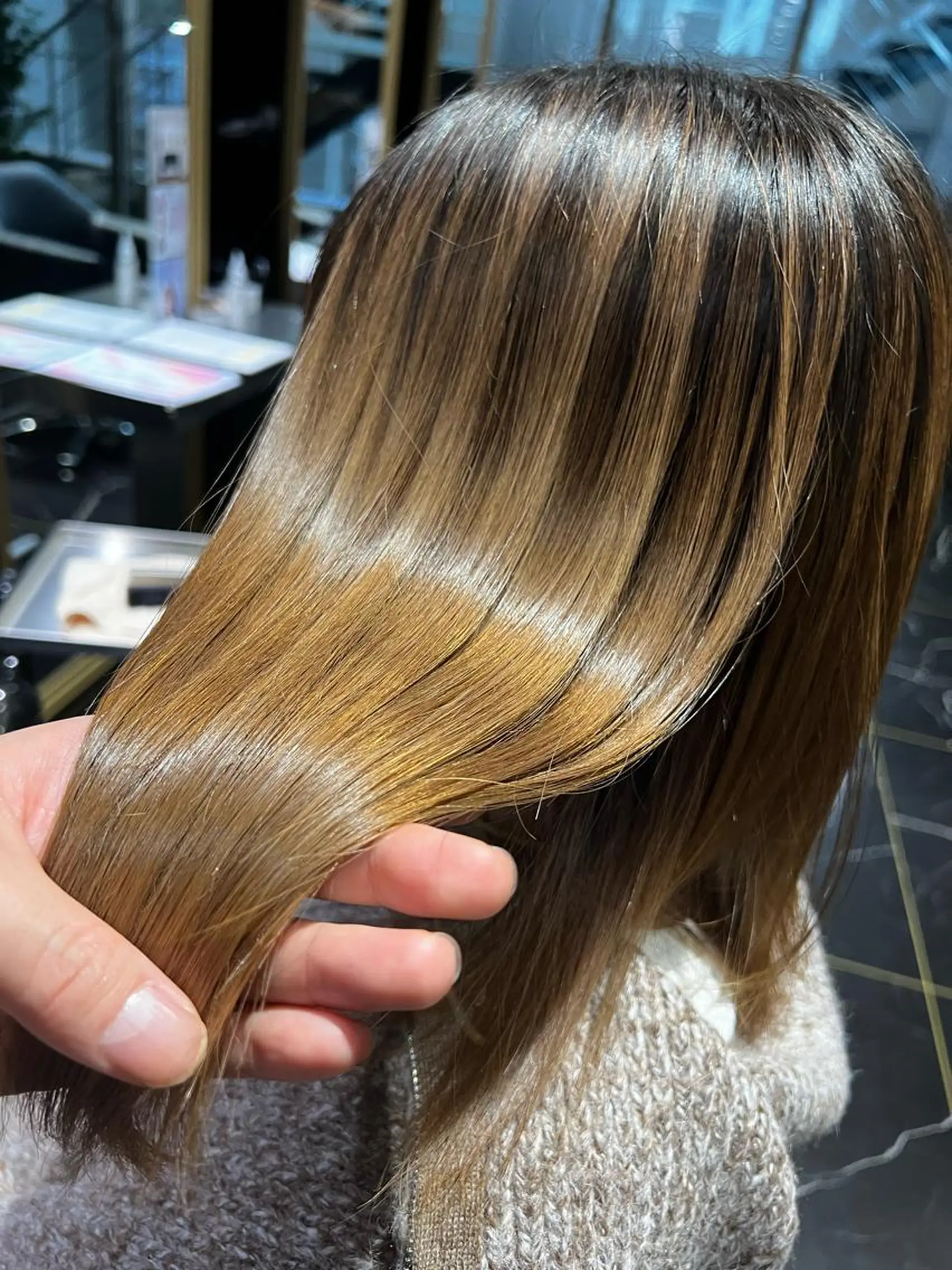 ミディアム 髪質改善 トリートメント カット パーマ ハイライト/髪質改善 ✂️十河祐輝のヘアスタイル