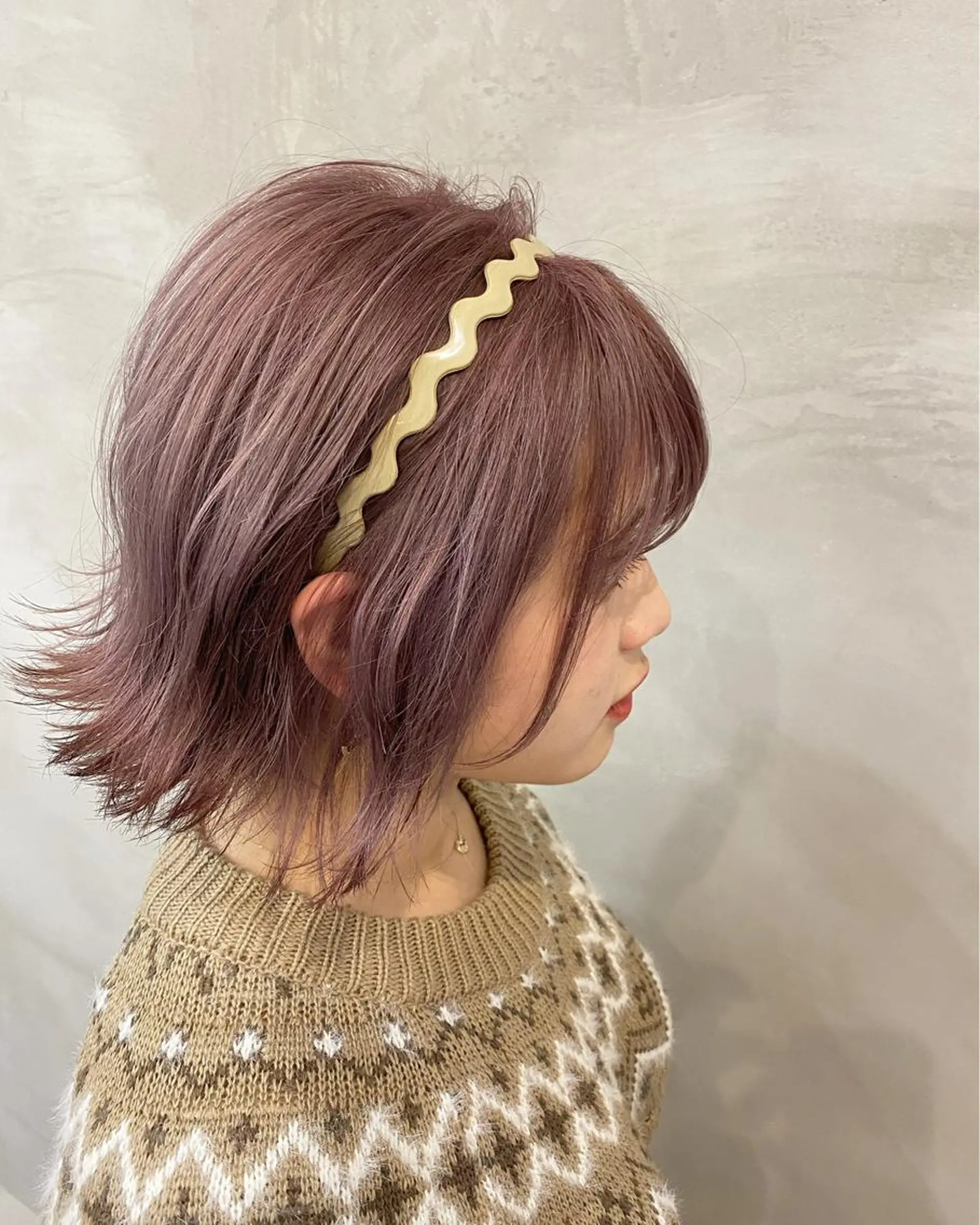 ショート カラー ブリーチ ラベンダーカラー ピンクカラー 🫧透明感カラー🫧 OIKAWAのヘアスタイル