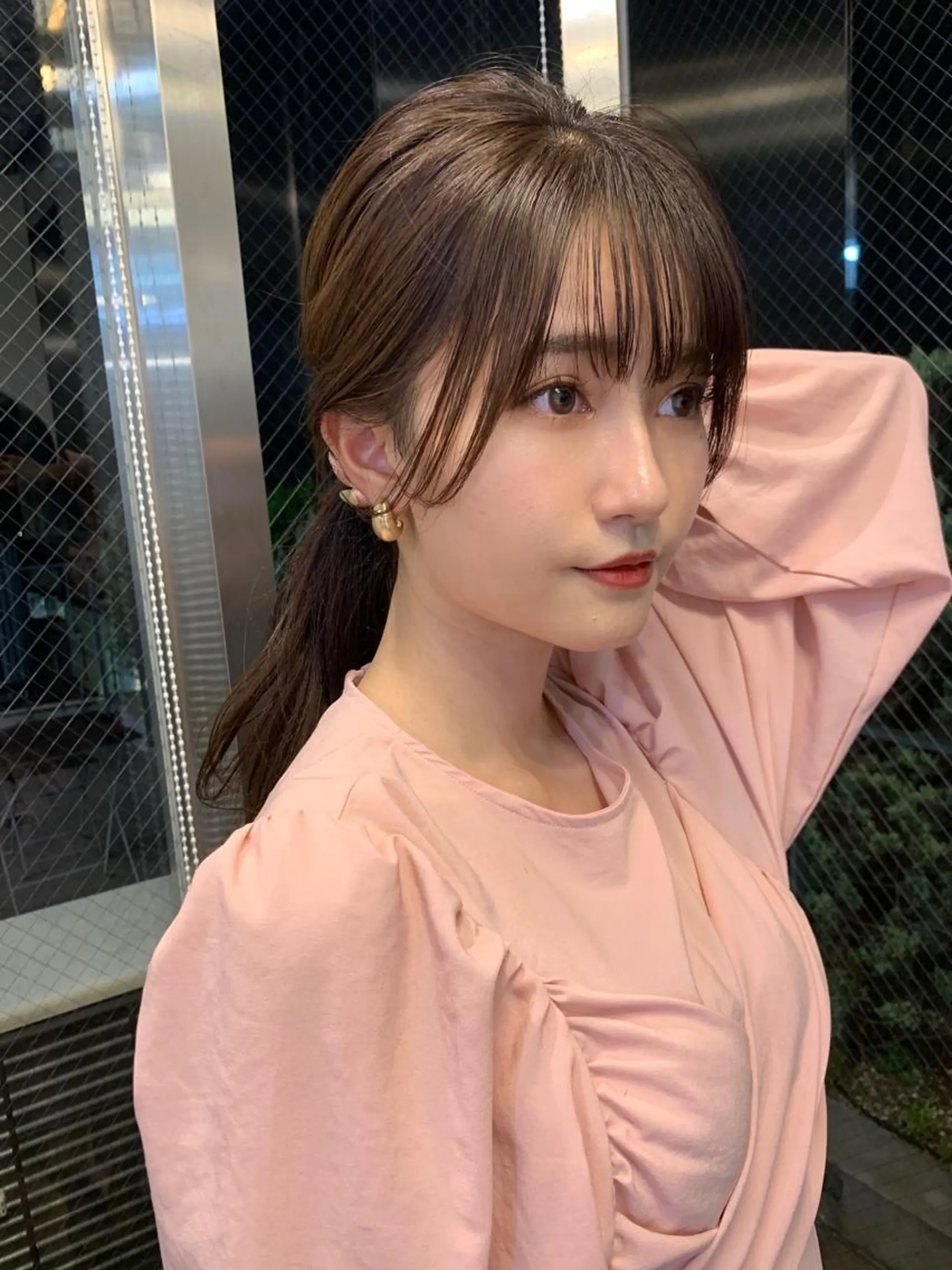 ロング 韓国風ヘア おくれ毛 Zinaセントラル所属・須田 ゆかりのヘアスタイル