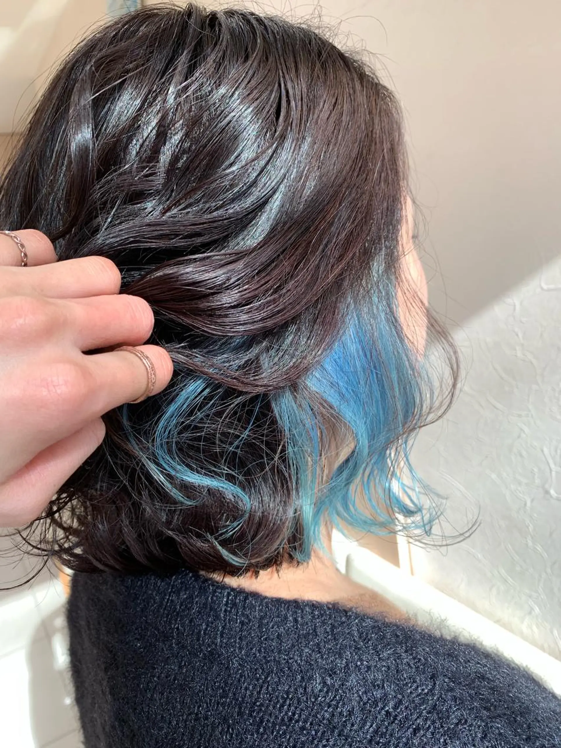 ミディアム カラー 店長ハイトーンカラー 柞山史奈のヘアスタイル