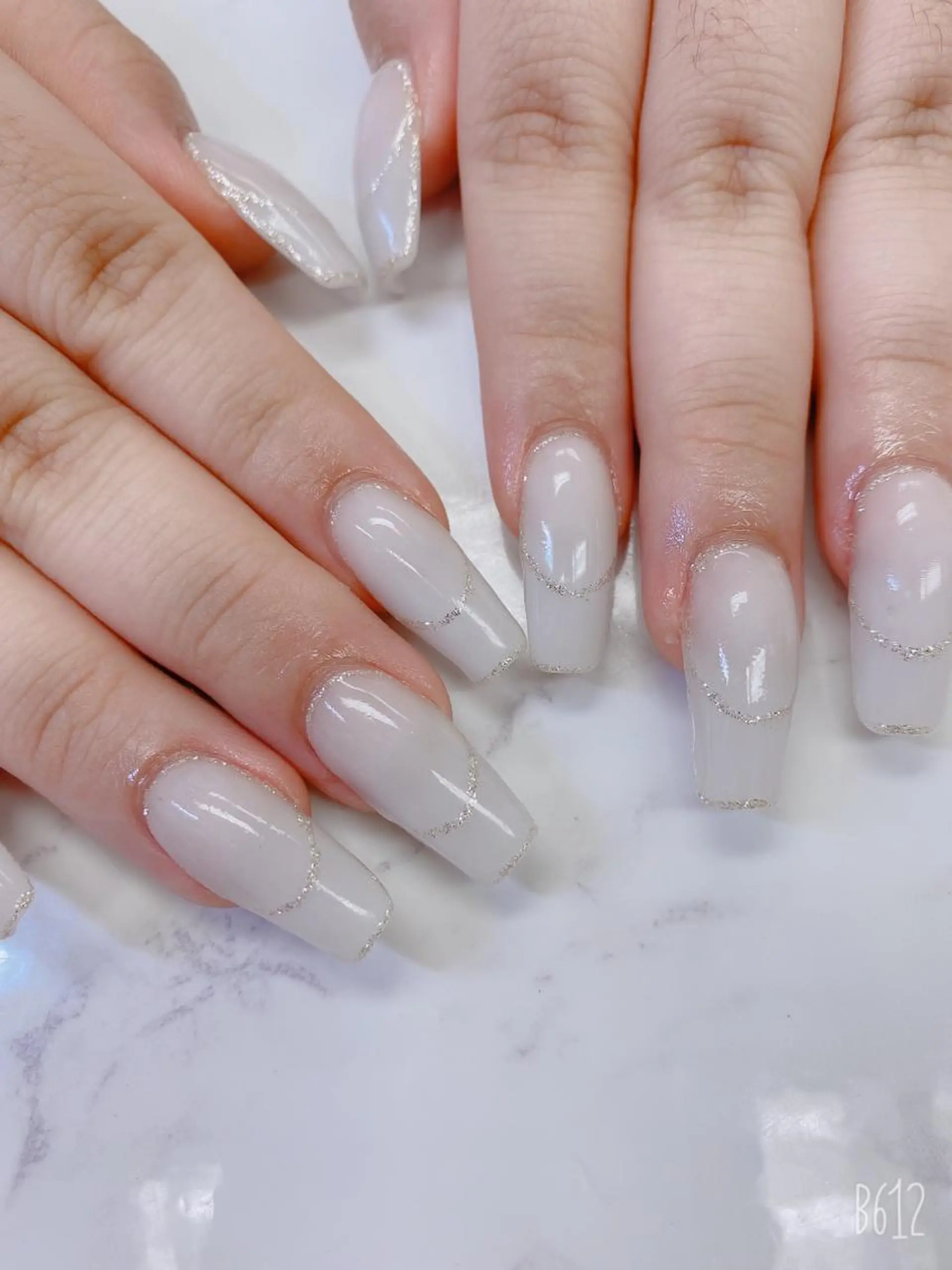 セミロング ハンドネイル JNA認定講師🌸 RIEのネイルデザイン