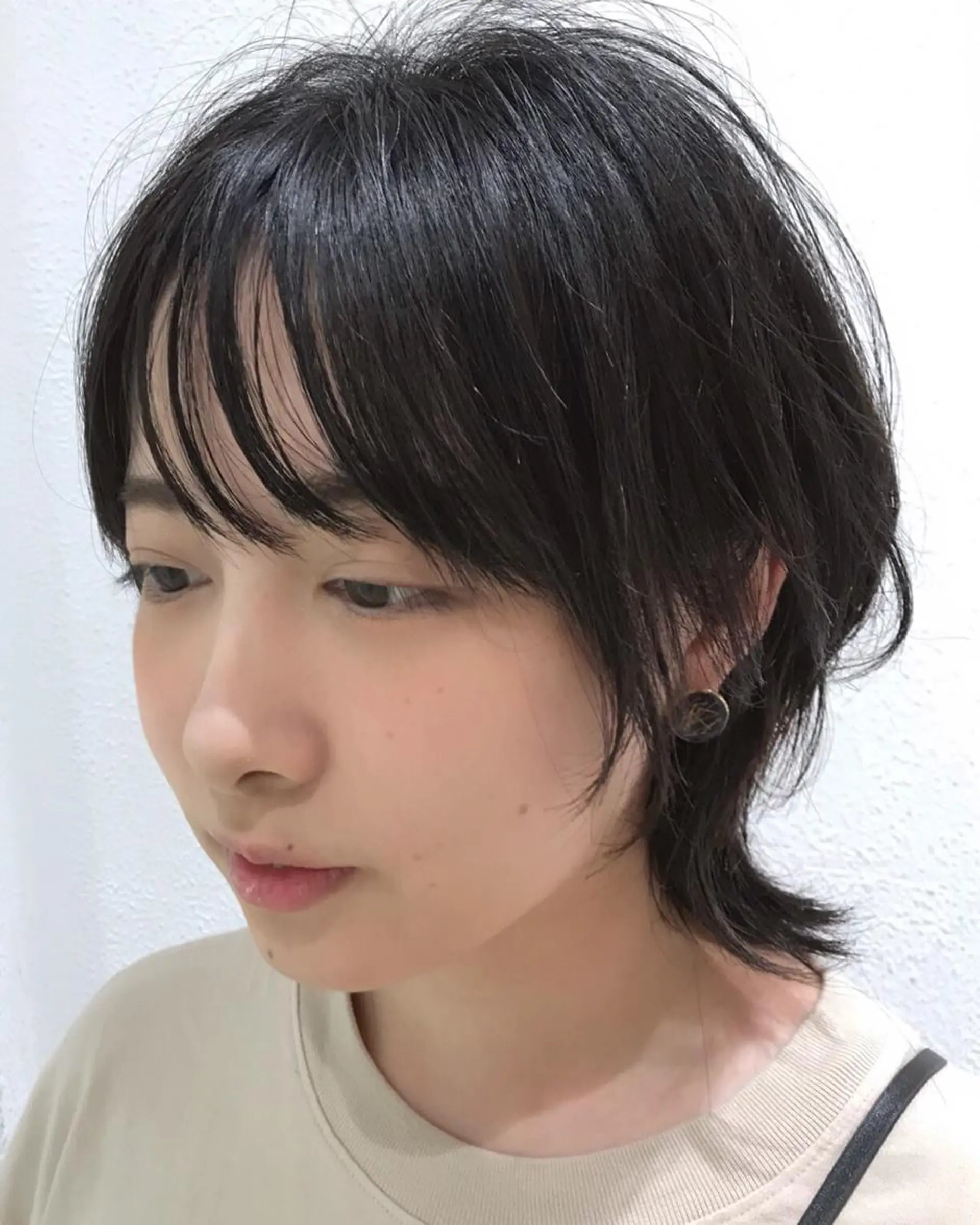 ショート 前下がりボブ ボブ カット ウエモト タク ショート/レイヤーのヘアスタイル