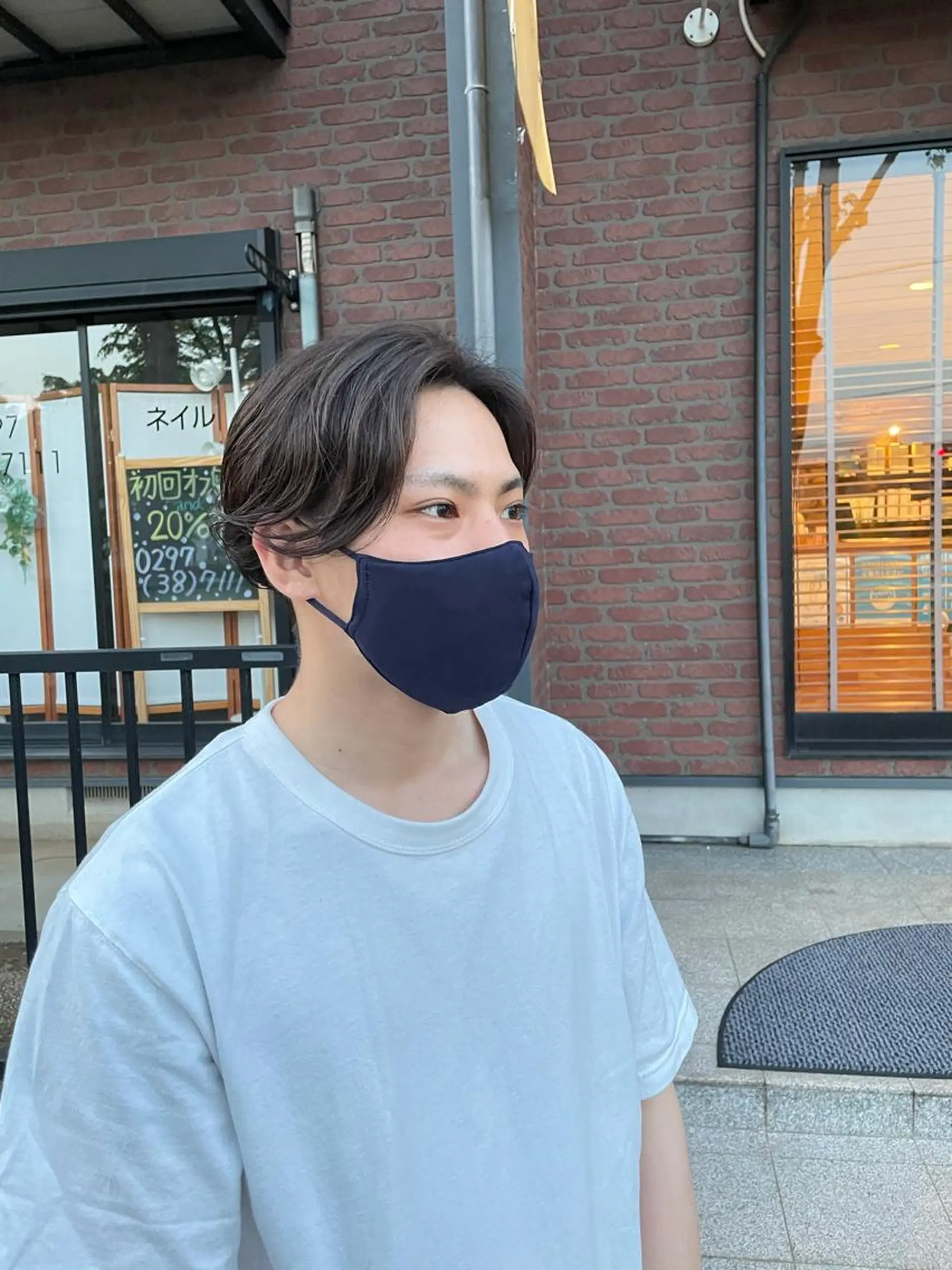 ショート メンズ メンズパーマ カット パーマ 小林 崇雅　ダウンパーマのヘアスタイル