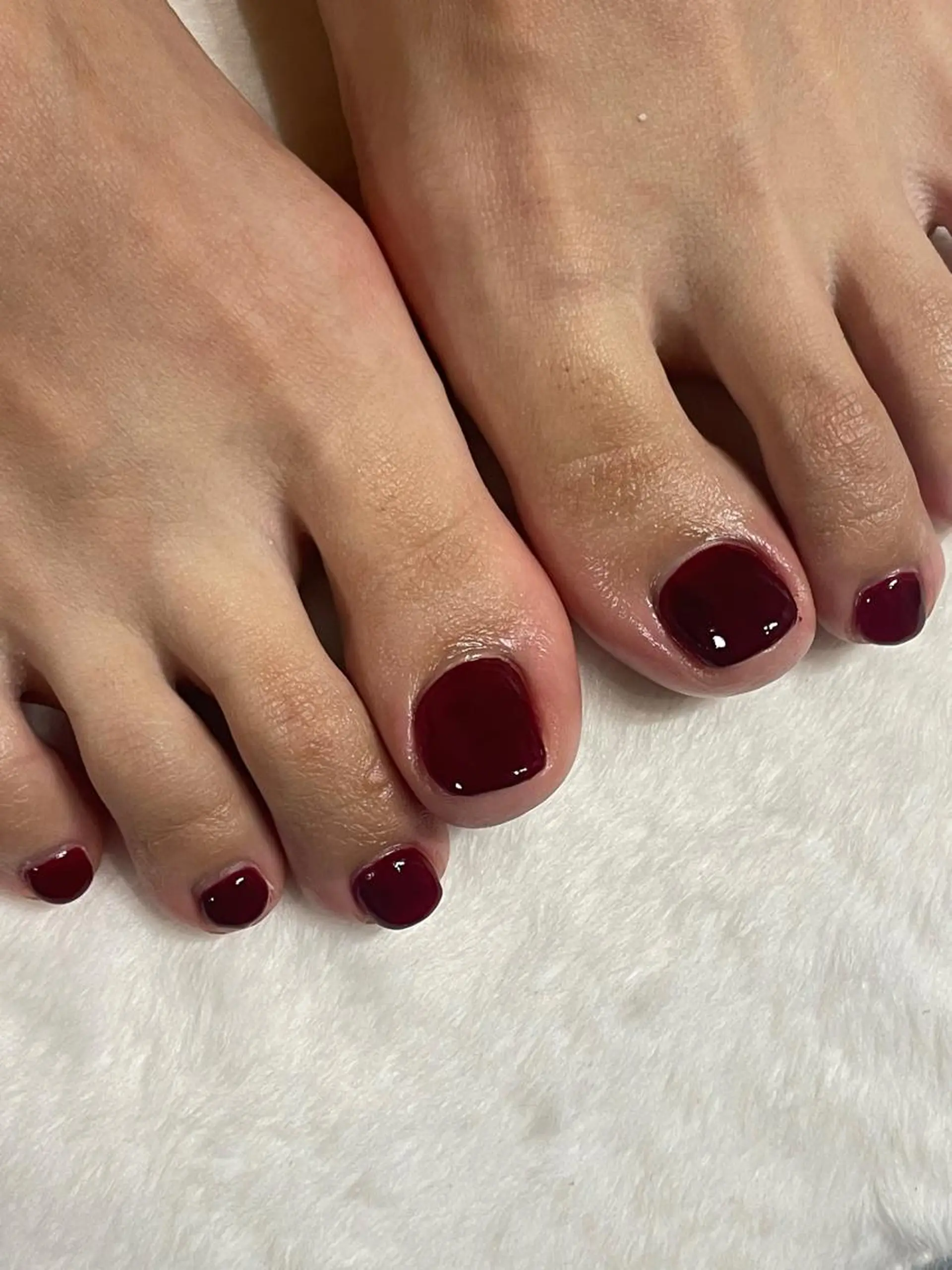 カラー メンズ ネイル ボルドーカラー ボルドー シンプルネイル Chérinail 爪のお手入れのネイルデザイン