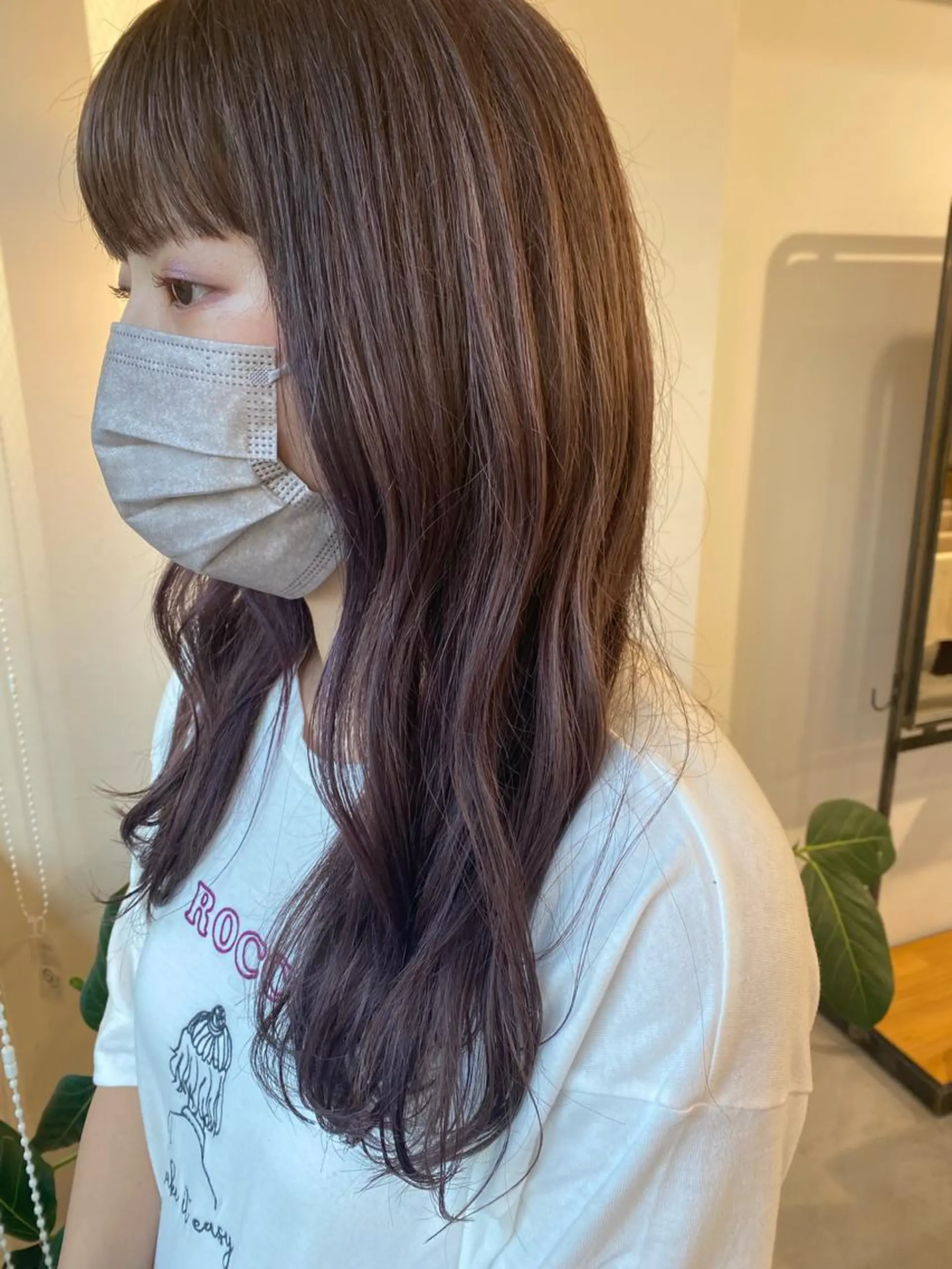 カラー オレンジ ピンクカラー フェイスヘアークリエイション所属・大形 誉のヘアスタイル