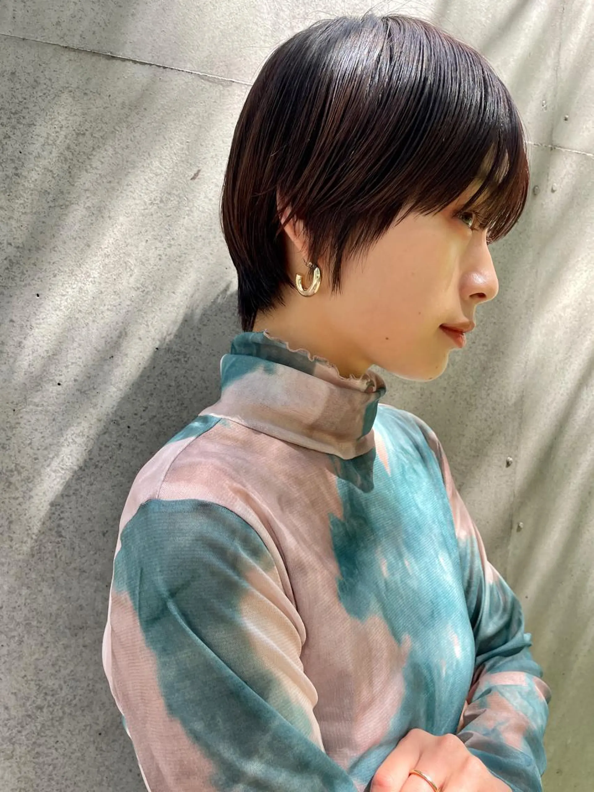 ショート ヘアカラー トリートメント 骨格診断で絶対可愛い ✨丸みショート✨凌弥のヘアスタイル