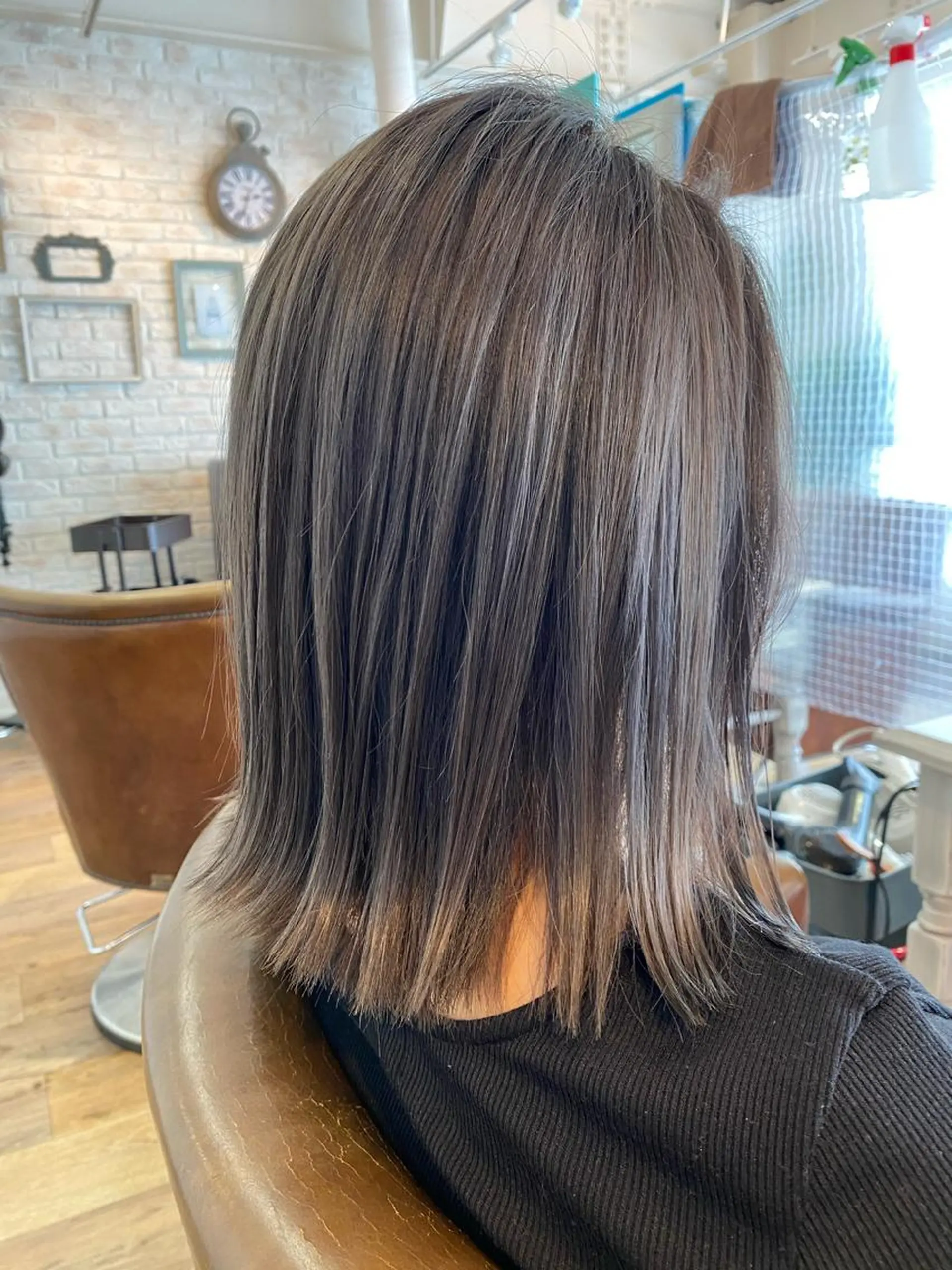 ミディアム カラー ブリーチ カット ヘアカラー アンソニー ショウゴのヘアスタイル