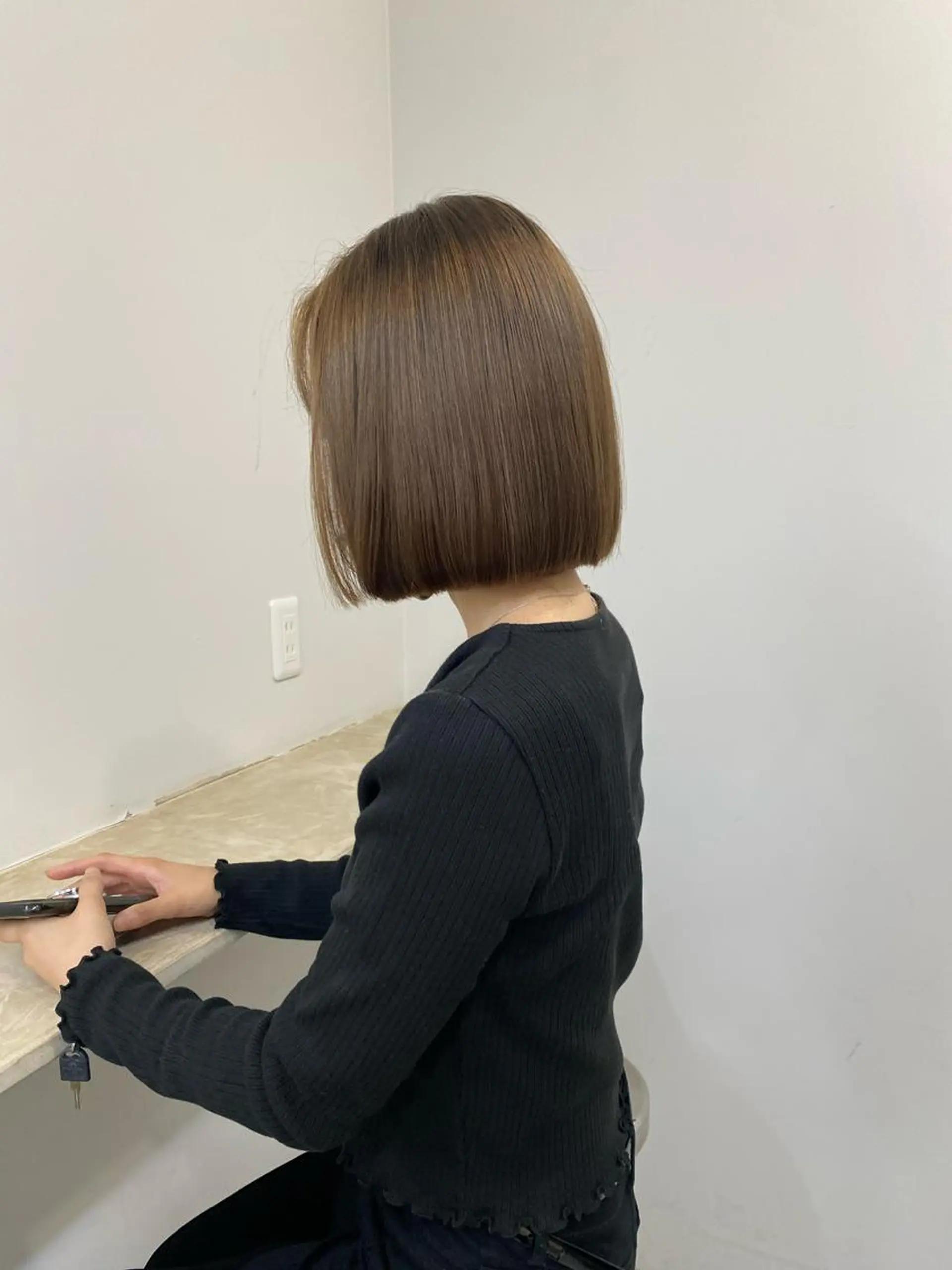 ショート 似合わせカット sunc所属・梅田l大人韓国ヘア レイヤー×艶カラーのヘアスタイル