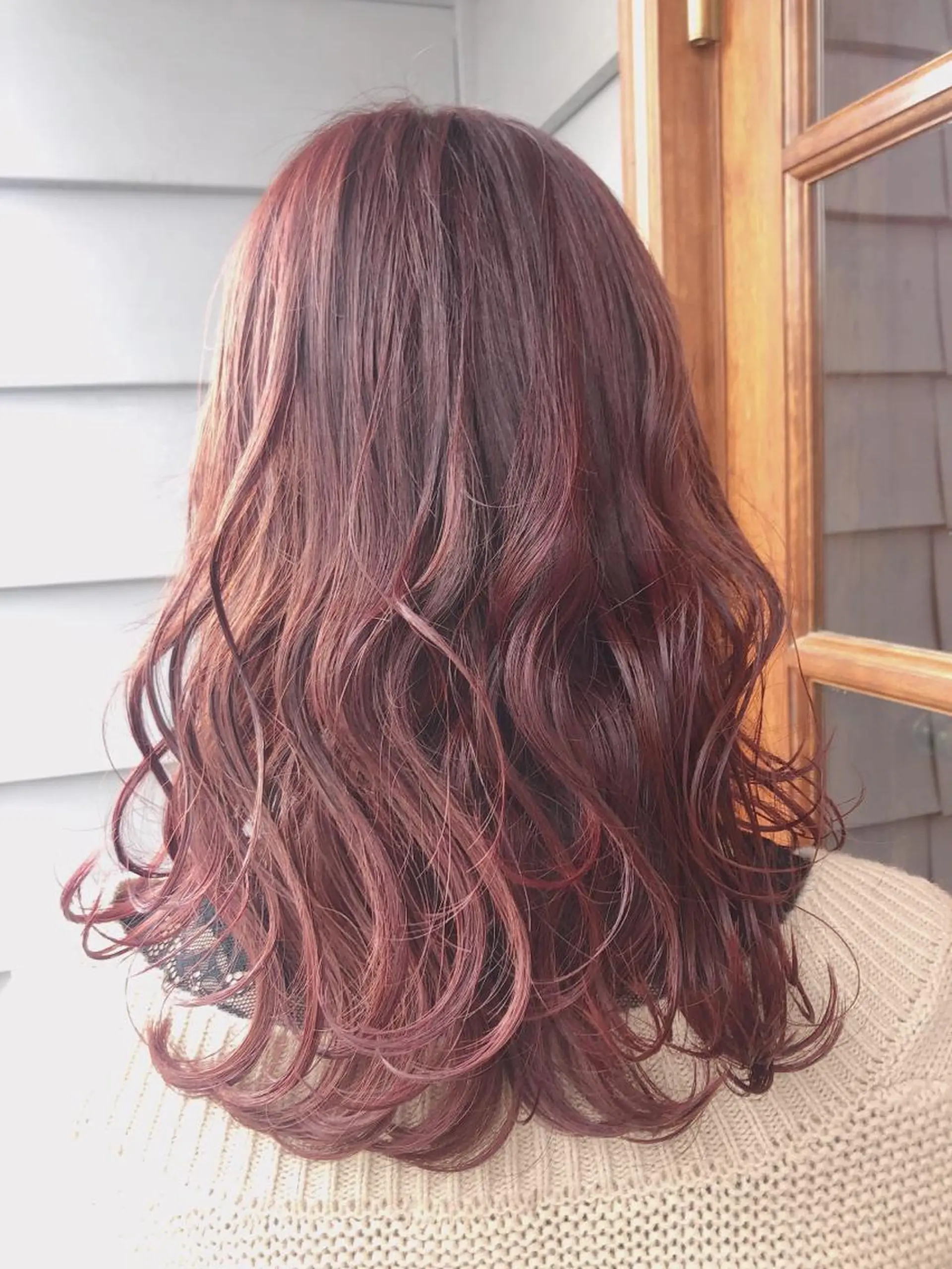 セミロング カラー 塔崎 りこのヘアスタイル