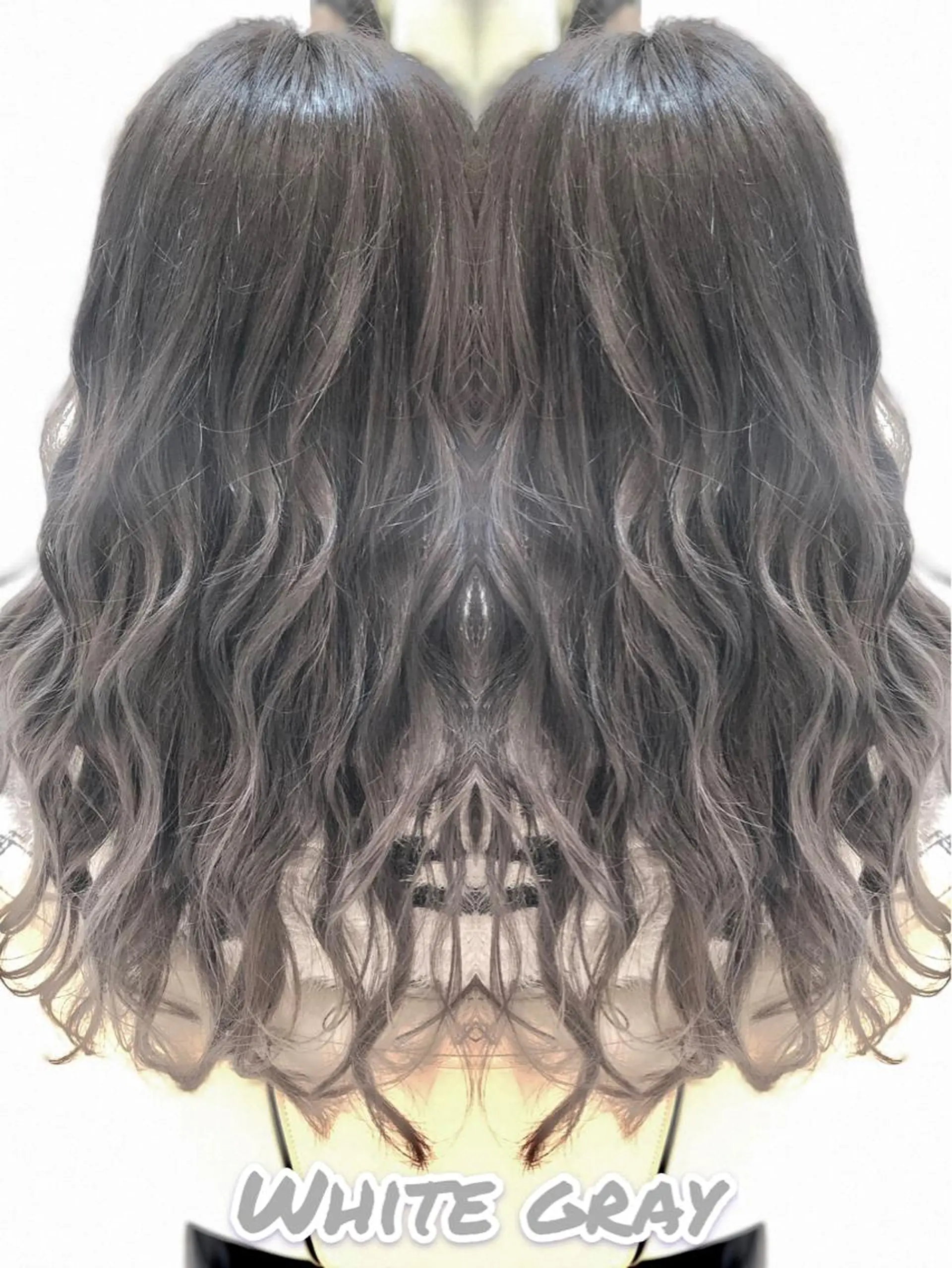 ロング カラー ブリーチ ケアブリーチ グレージュ イルミナカラー 永島 桜のヘアスタイル