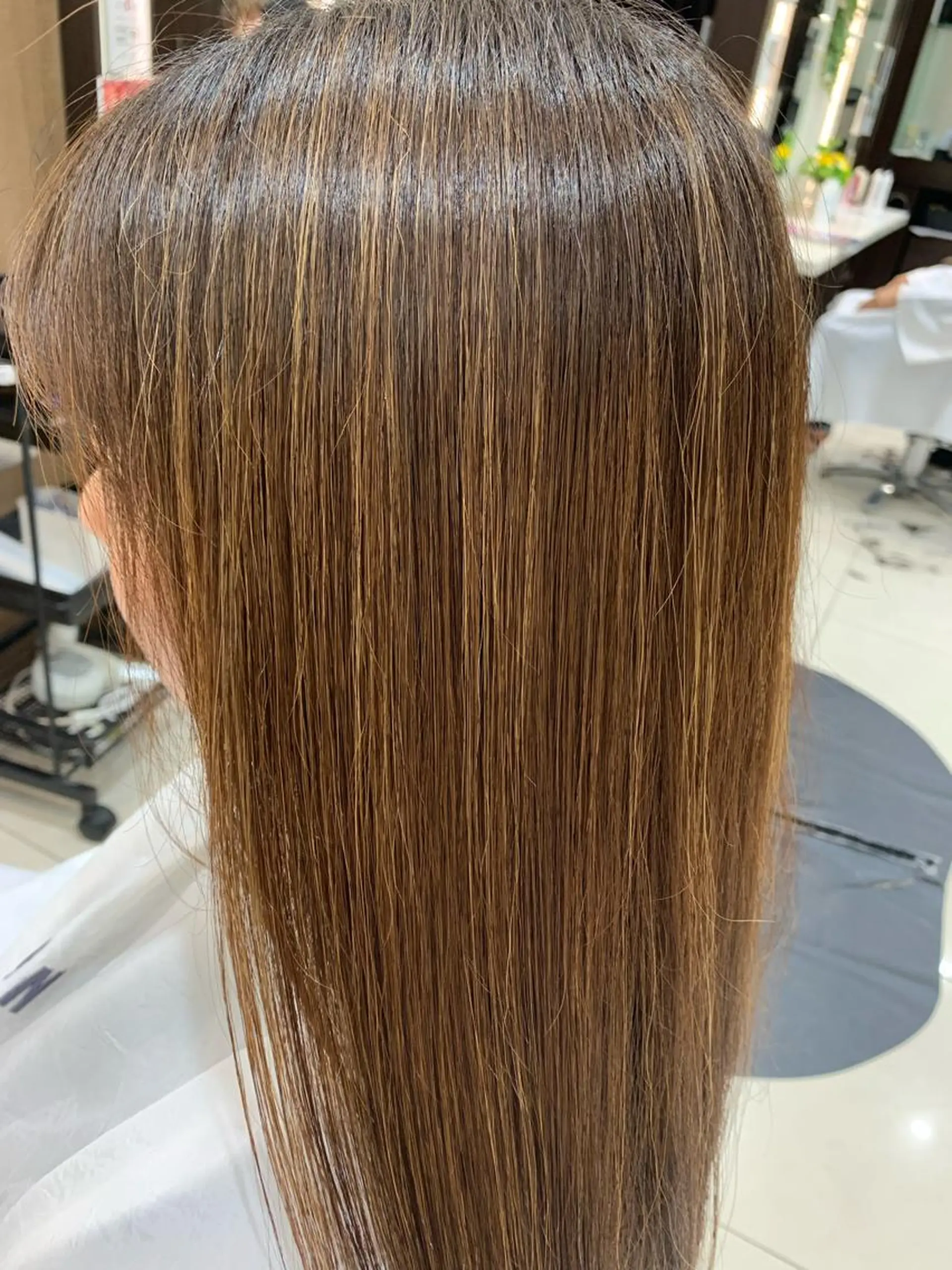 ミディアム カラー 美髪×縮毛矯正 水上真由美😘のヘアスタイル