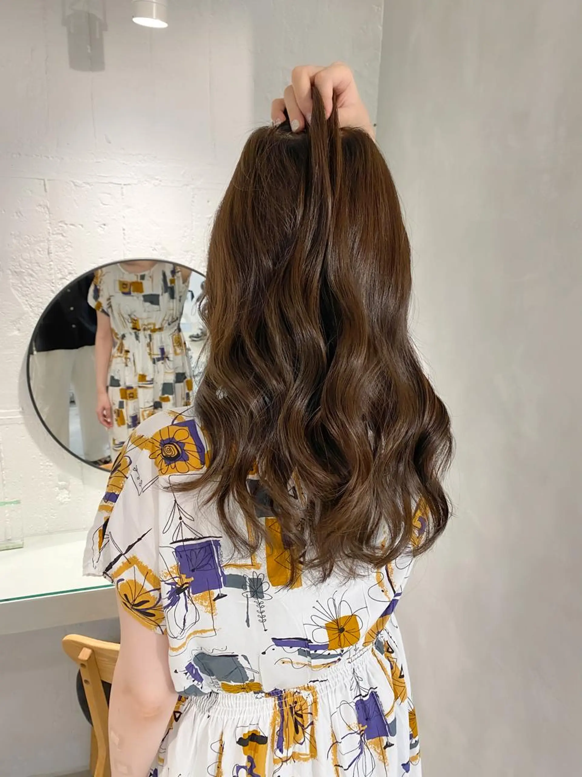 セミロング パーマ セミロングパーマ 韓国風ヘア カット ヘアカラー パーマ トリートメント レイヤーカットのプロ 大人ヘア宮森貴志のヘアスタイル