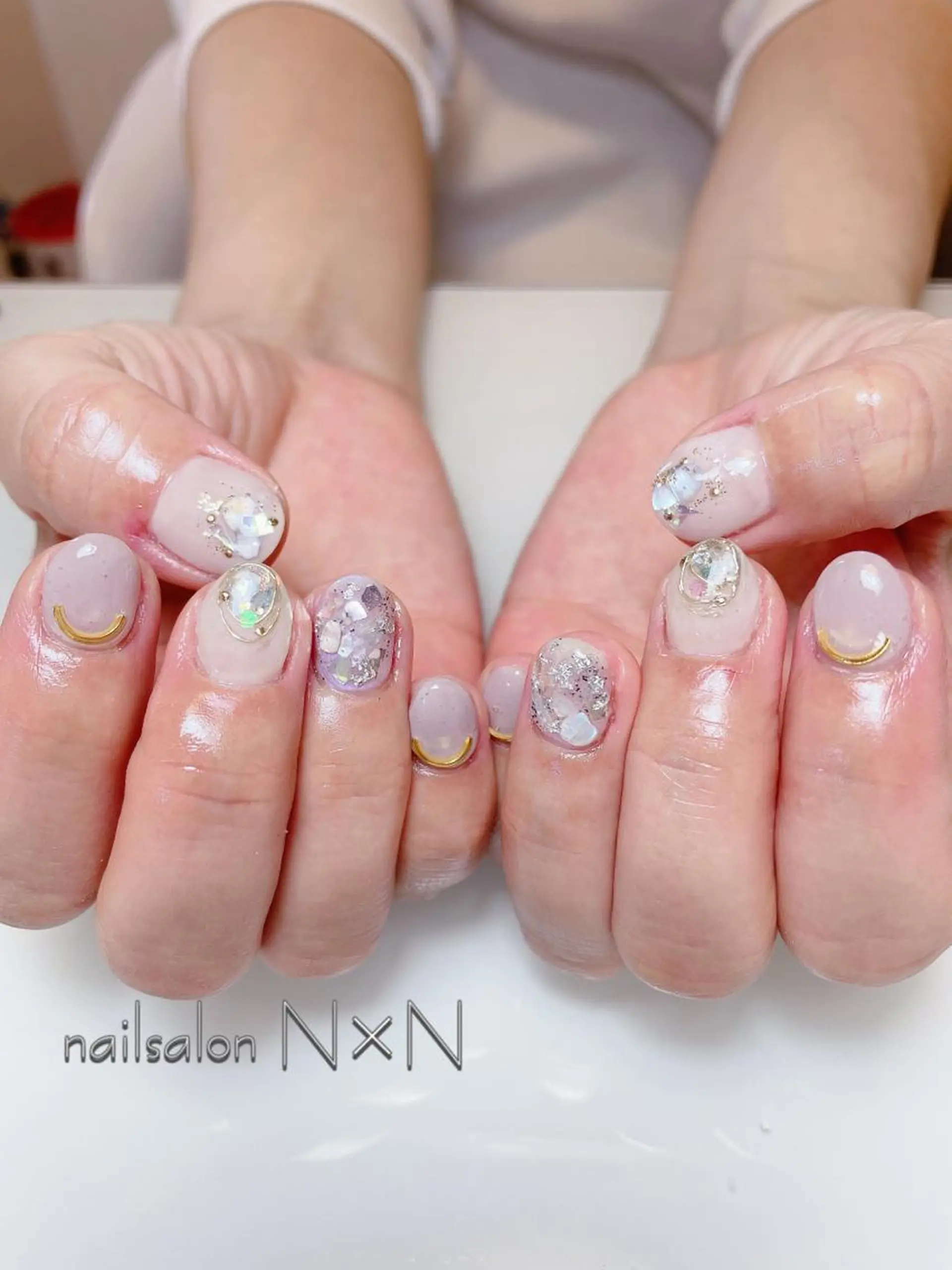 ネイル ニュアンスネイル ぷっくりネイル nail salon N×Nのネイルデザイン