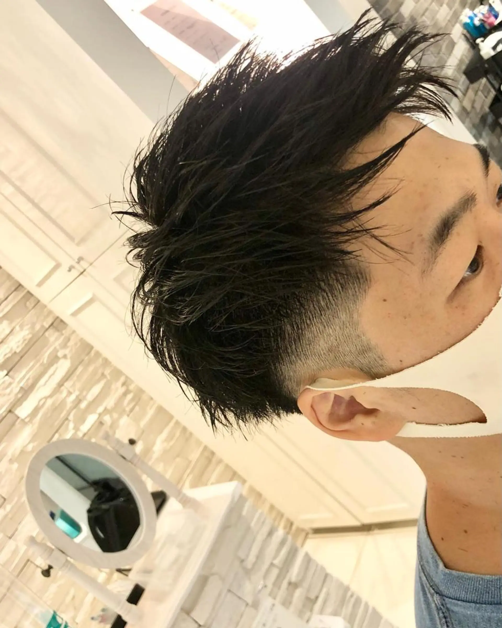 ミディアム カラー -5歳大人ﾊｲﾗｲﾄ ✨津嘉山のヘアスタイル