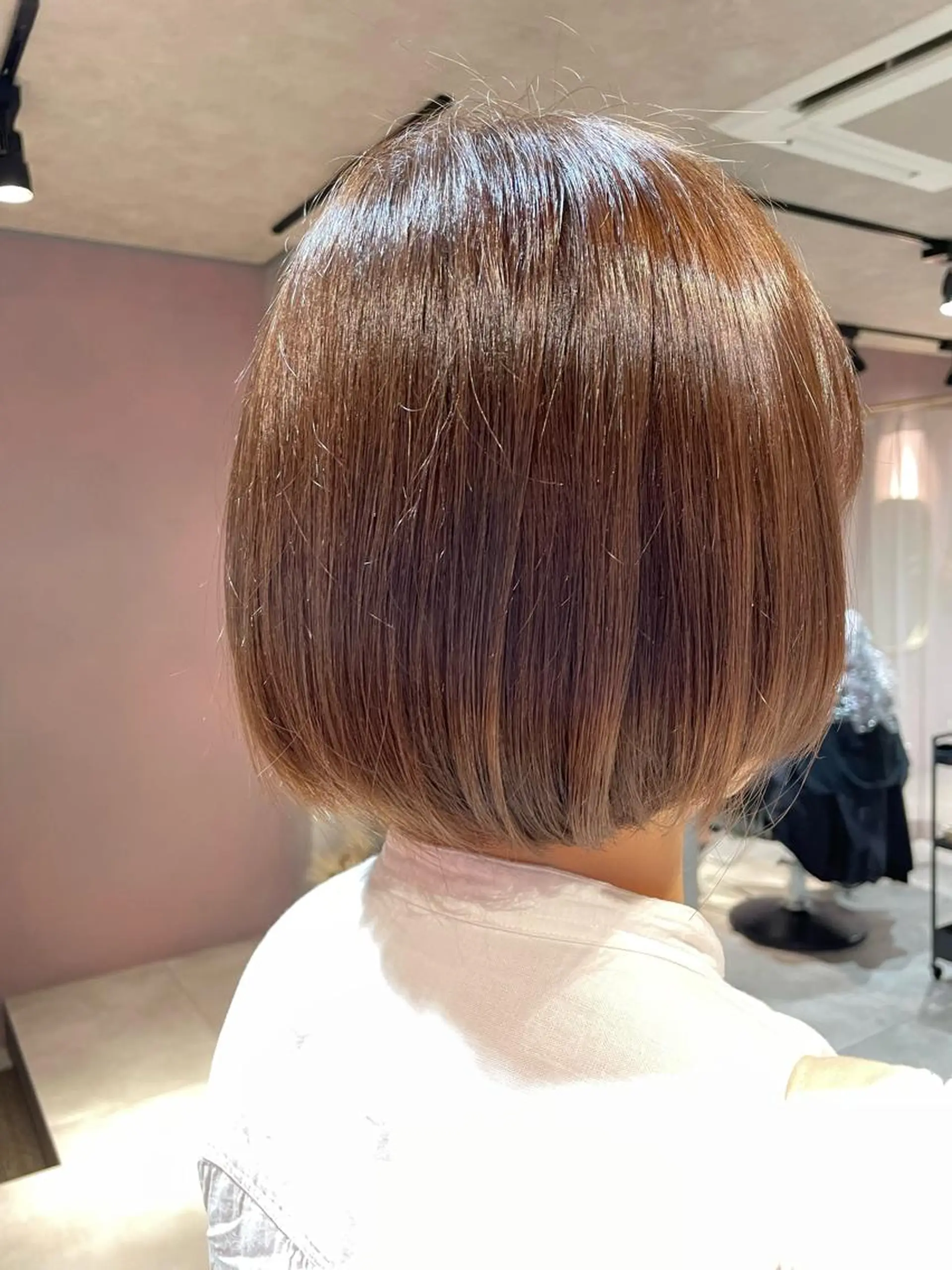 カラー ベージュカラー オリーブベージュ 永宮 采佳のヘアスタイル