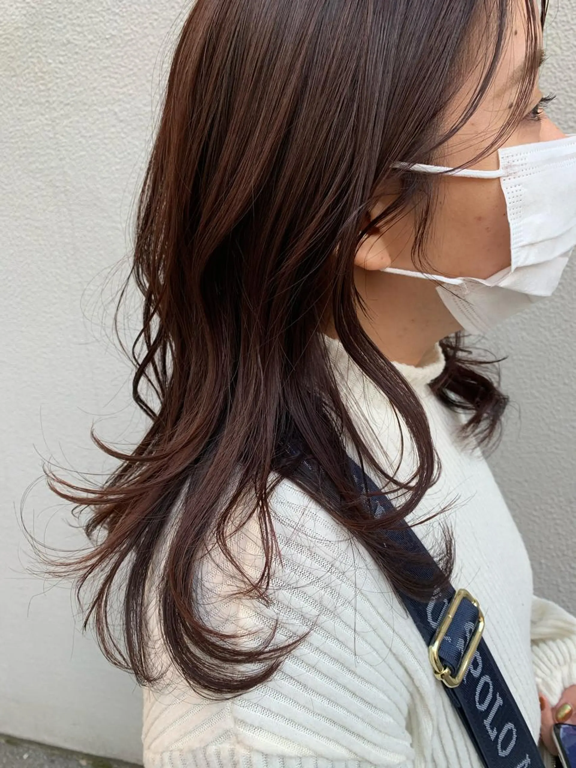 ロング カット ヘアカラー トリートメント 落合 妙佳のヘアスタイル